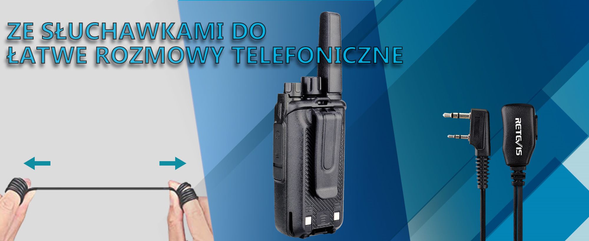 Retevis RT668 Walkie Talkie z zestawem słuchawkowym, radio bezlicencyjne PMR446, ładowalne Walkie Talkie dalekiego zasięgu, przenośne radio dla ochrony, restauracji i hoteli (czarne, 6 sztuk)