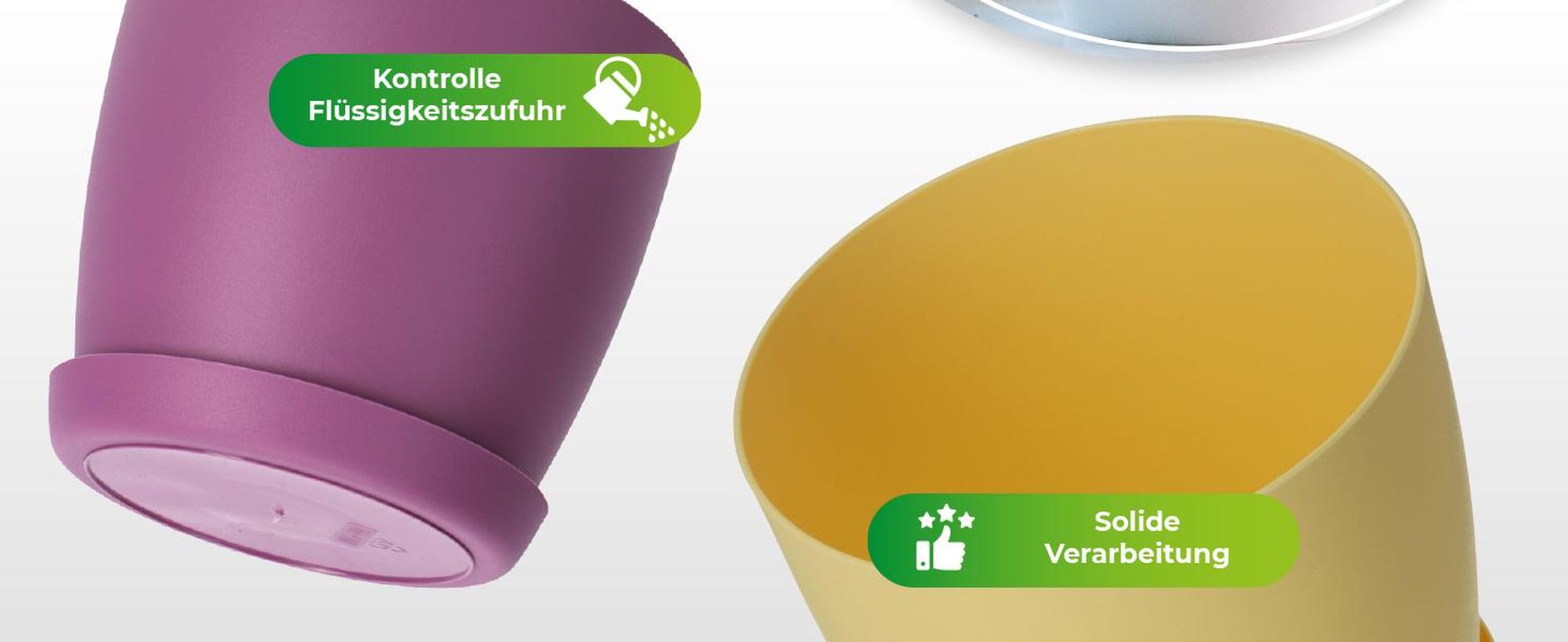 KADAX Matte Blumentopf "Agen", Pflanzkübel mit Untersetzer, Rosa, 20 cm