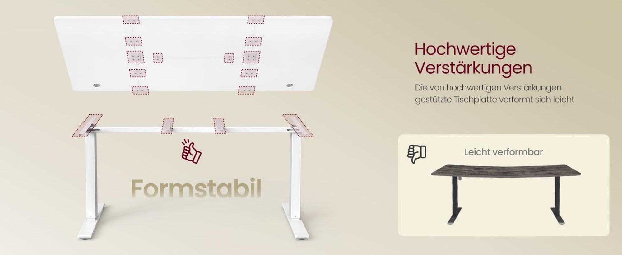 VASAGLE Höhenverstellbarer Schreibtisch, 160 cm, USB-C-Anschluss, Ablage für Steckdosenleiste, Erinnerung bei langem Sitzen, 3 Speichertasten