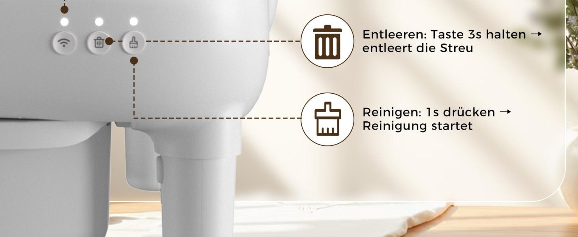 Katzentoilette Oben offene Automatische Katzenklo selbstreinigend Katzentoilette XXL Große Fassungsvermögen,App-Steuerung,für mehrere katzen