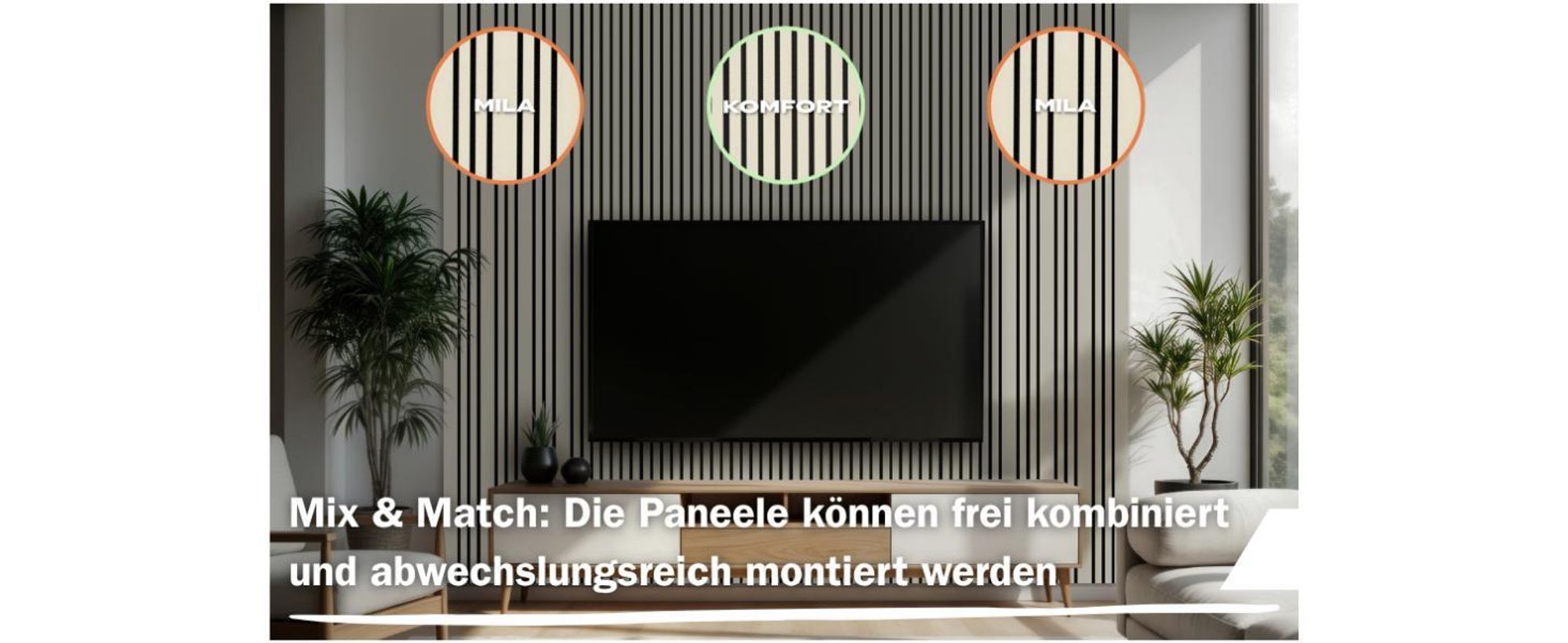 HEXIM Akustikpaneele 278x60cm Holz Mila - flexible Holzpaneele Platten Wandpaneele Wanddeko Kombipaneel Wandverkleidung Schalldämmung Akustikfilz braun (1.67m² Pecan)