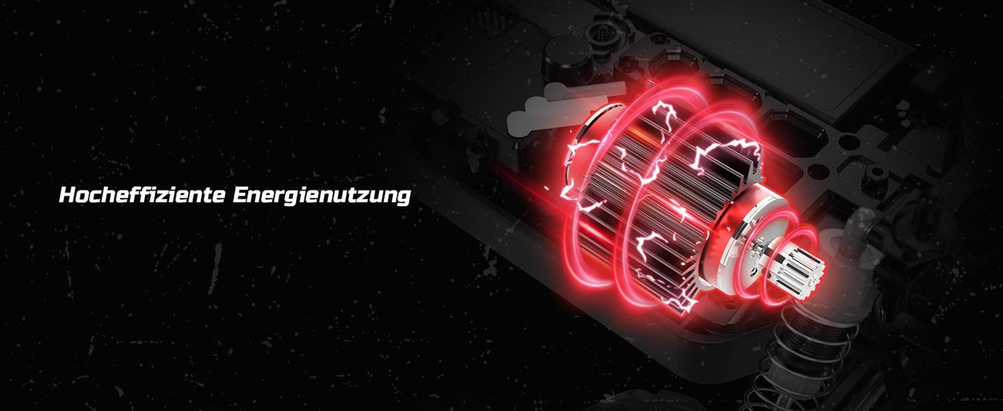DEERC Ferngesteuertes Auto 1:16 Bürstenloser Motor 52 km/h, 4 WD Schnelles Rennauto mit 2 Akku für 40 Min. Laufzeit, 2.4-GHz RC Auto