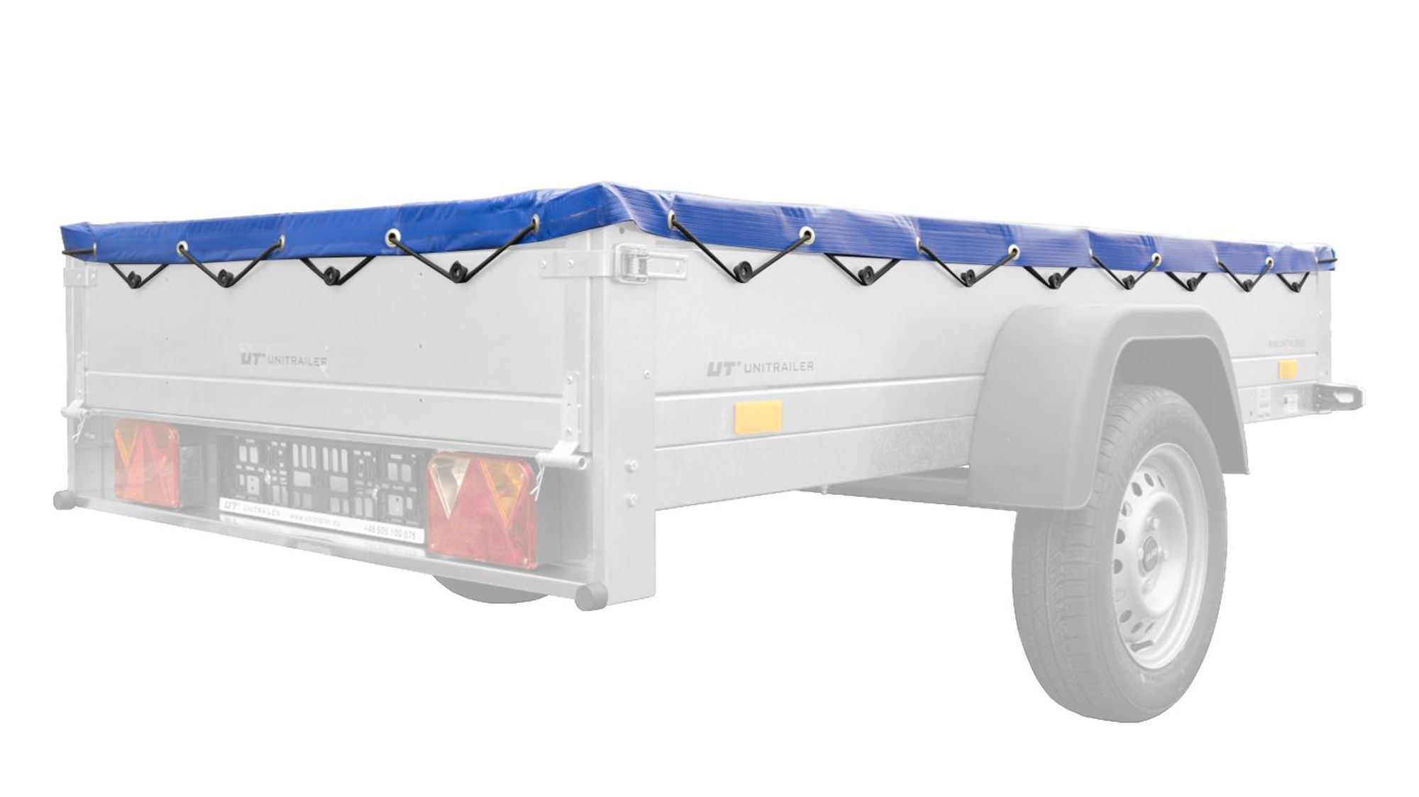 UNITRAILER, rovná podložka s rozmermi 235,5 x 130,9 cm, určená pre prívesné vozíky Garden Trailer 230 KIPP