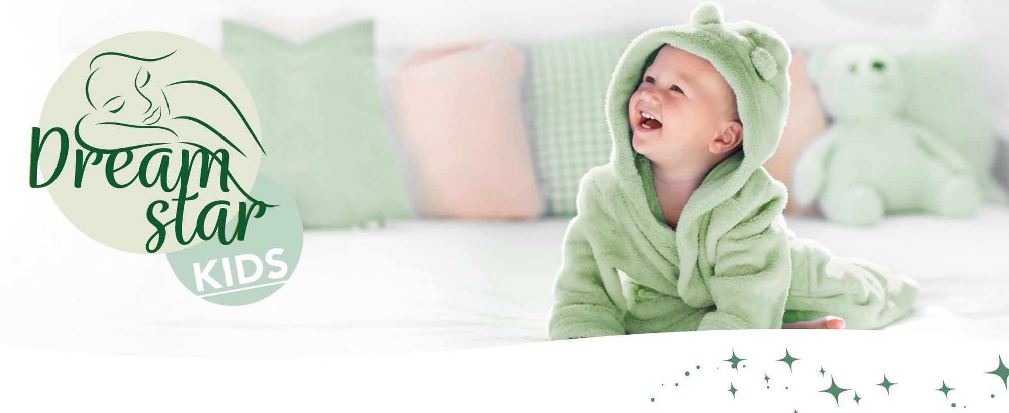 Babymatratze für Babybett – Kindermatratze 60x120 cm | mit Trittkante | 9 cm hoch | extra hautfreundlicher Bezug | DREAMSTAR Ergo Kids