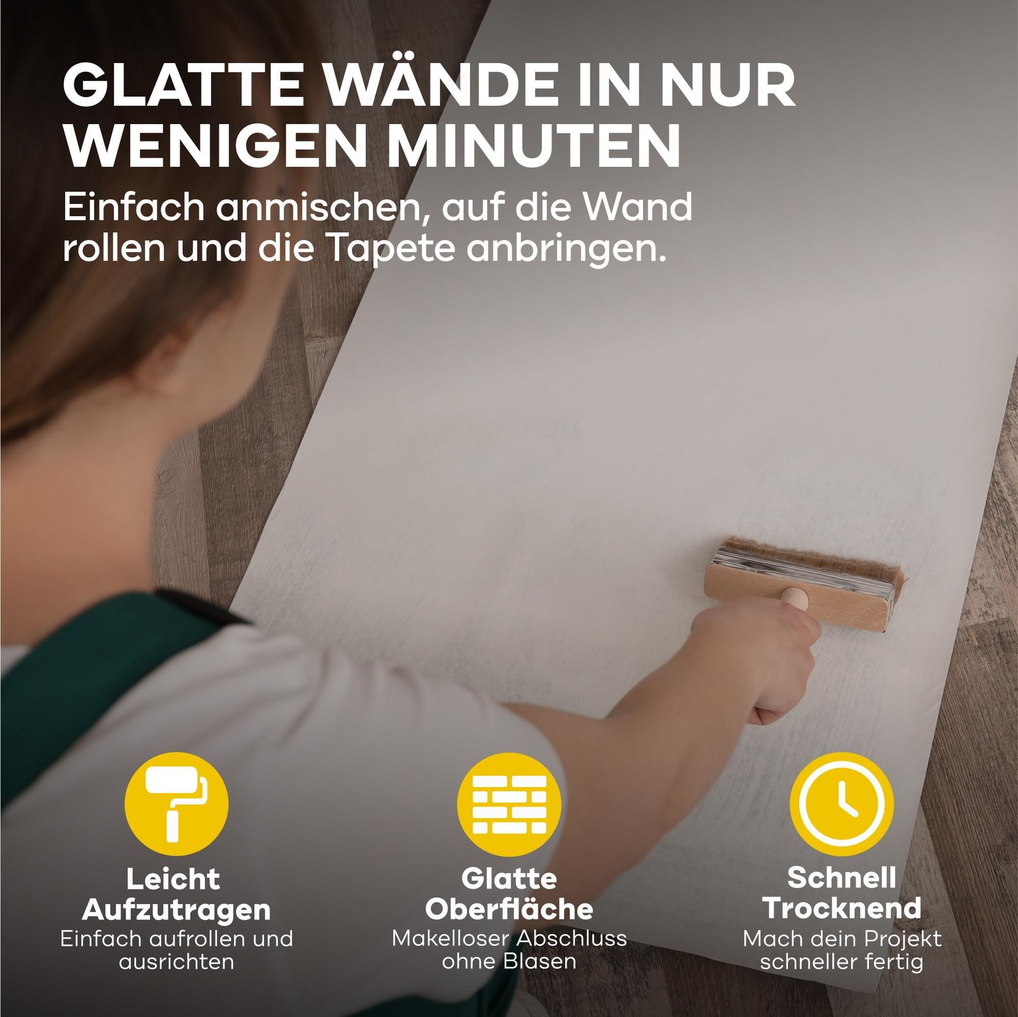 Plid Rollkleister für Vliestapeten 200 gr. - Tapetenkleister in 3 min fertig - hoher Ergiebigkeit