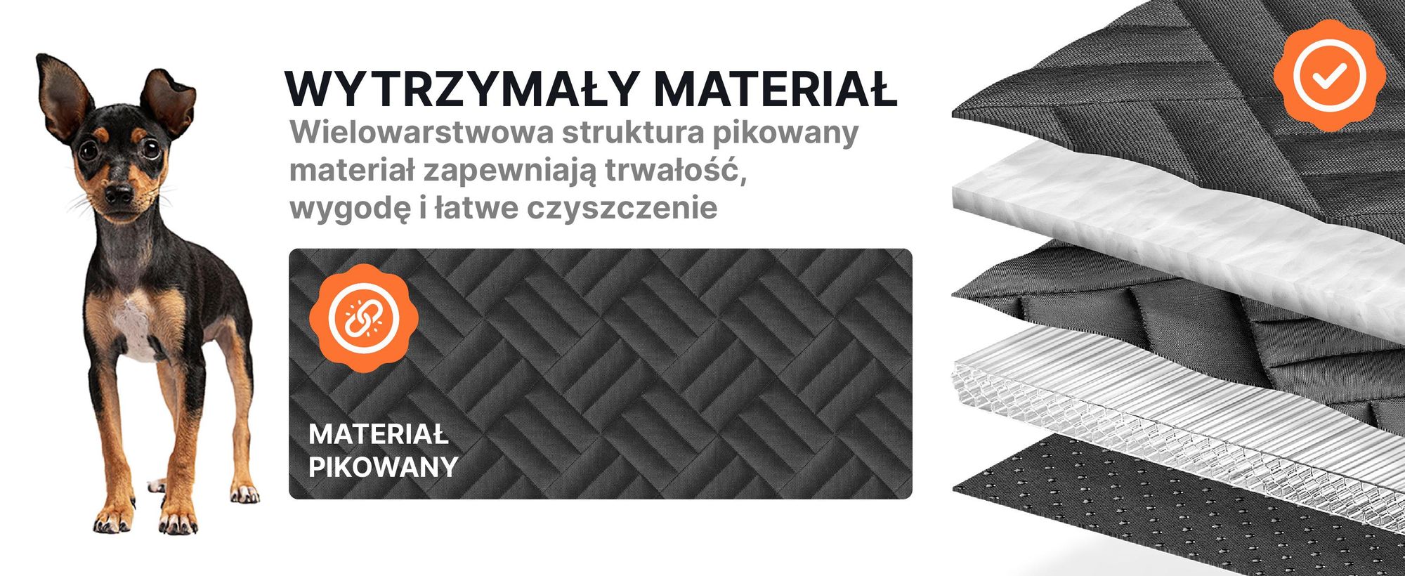 RAGI mata samochodowa dla psa z usztywnieniem 127×62 cm – pokrowiec na tylne siedzenie lub do bagażnika, z pasem, siatką, kieszeniami i zamkami