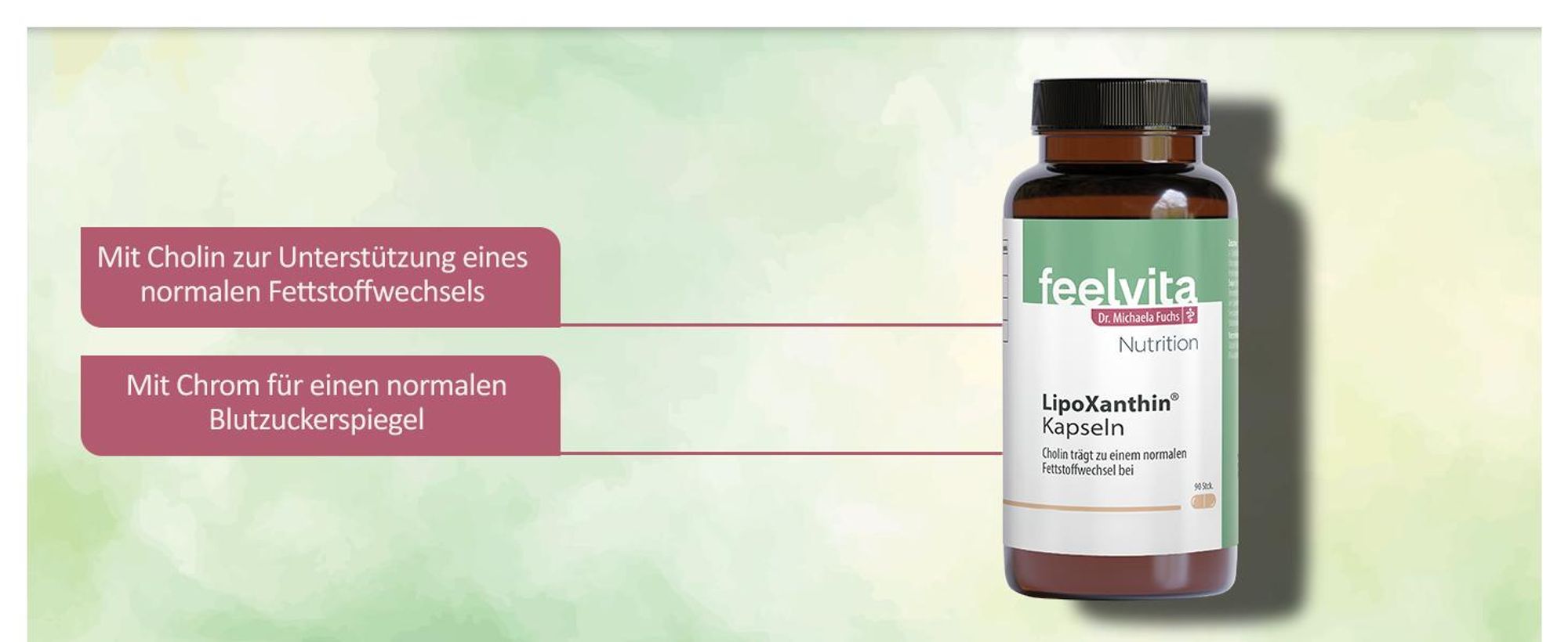 Genius Feelvita Nutrition Stoffwechsel-Set 3-tlg - Hochdosiert - 2x LipoXanthin, 1x Fat & Carb Blocker – Unterstützt die normalen Stoffwechselfunktion