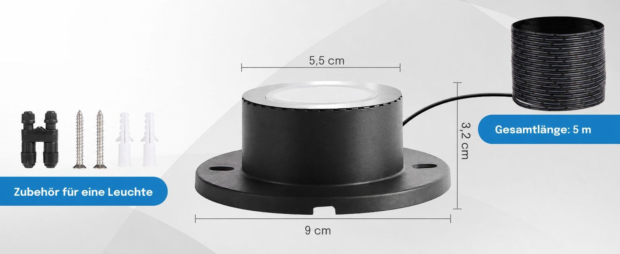 4er Set LED Unterwasserleuchten, 3W 3000K Warmweiß Teichbeleuchtung, wasserfeste Gartenleuchten als Bodenstrahler für Teich, Brunnen und Wasserfall