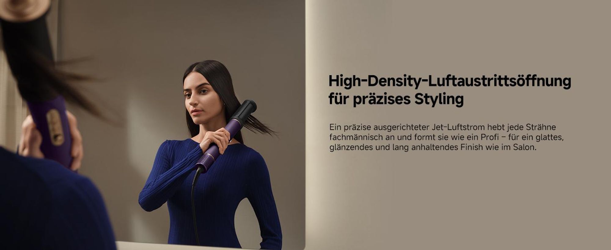 Dreame AirStyle Pro,7in1-Multistyler,Schnelltrocknend,2 Lockenaufsätze,Volumen für das Haar,glättende Bürste,Kräusel-Reduzierung,2026Neue Version,Lila