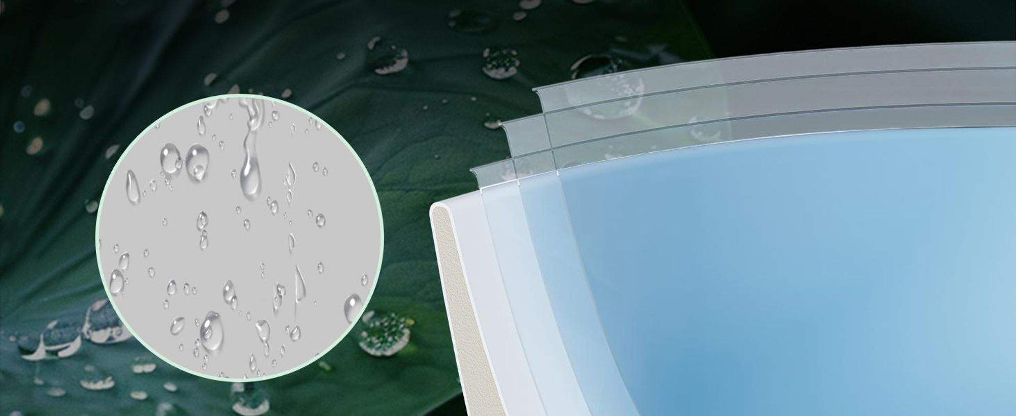 Weiß Handwaschbecken mit mehrschichtige Glasur mit Lotuseffekt