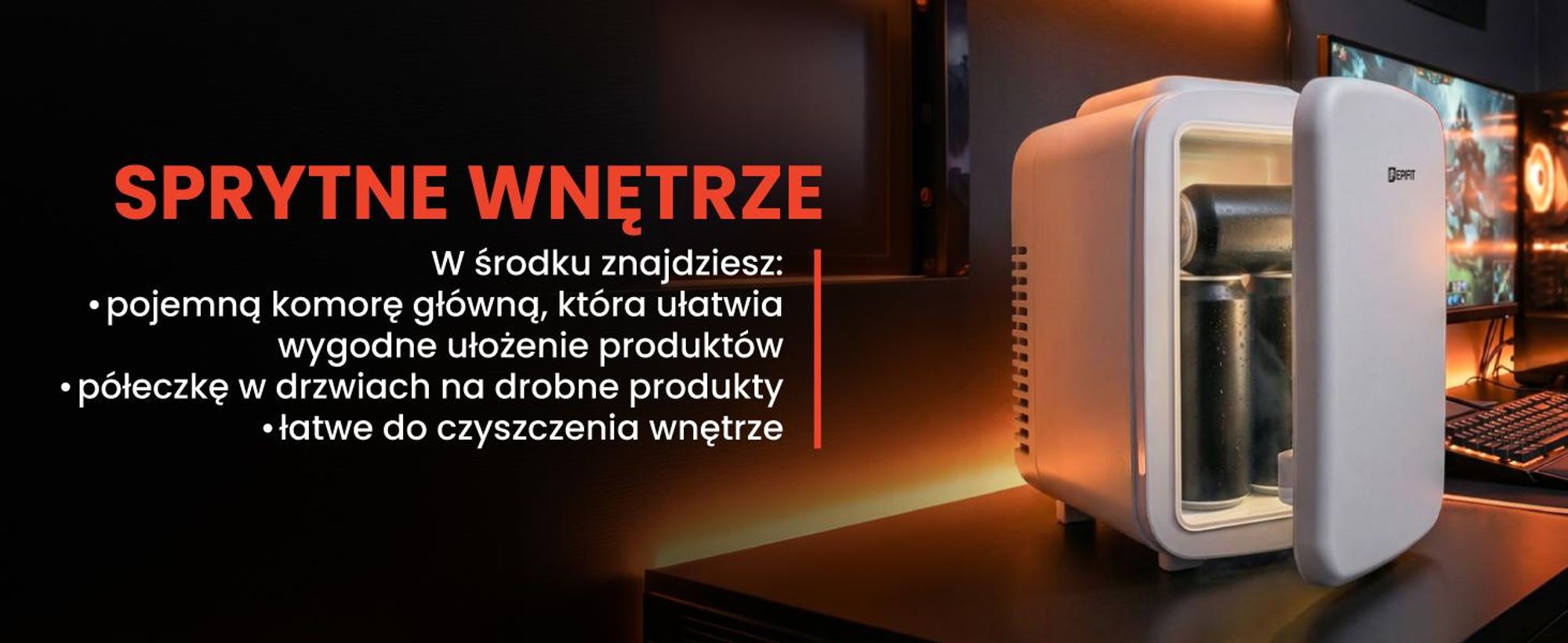 Mini lodówka turystyczna z funkcją chłodzenia i ogrzewania 4 litry do leków, kosmetyków