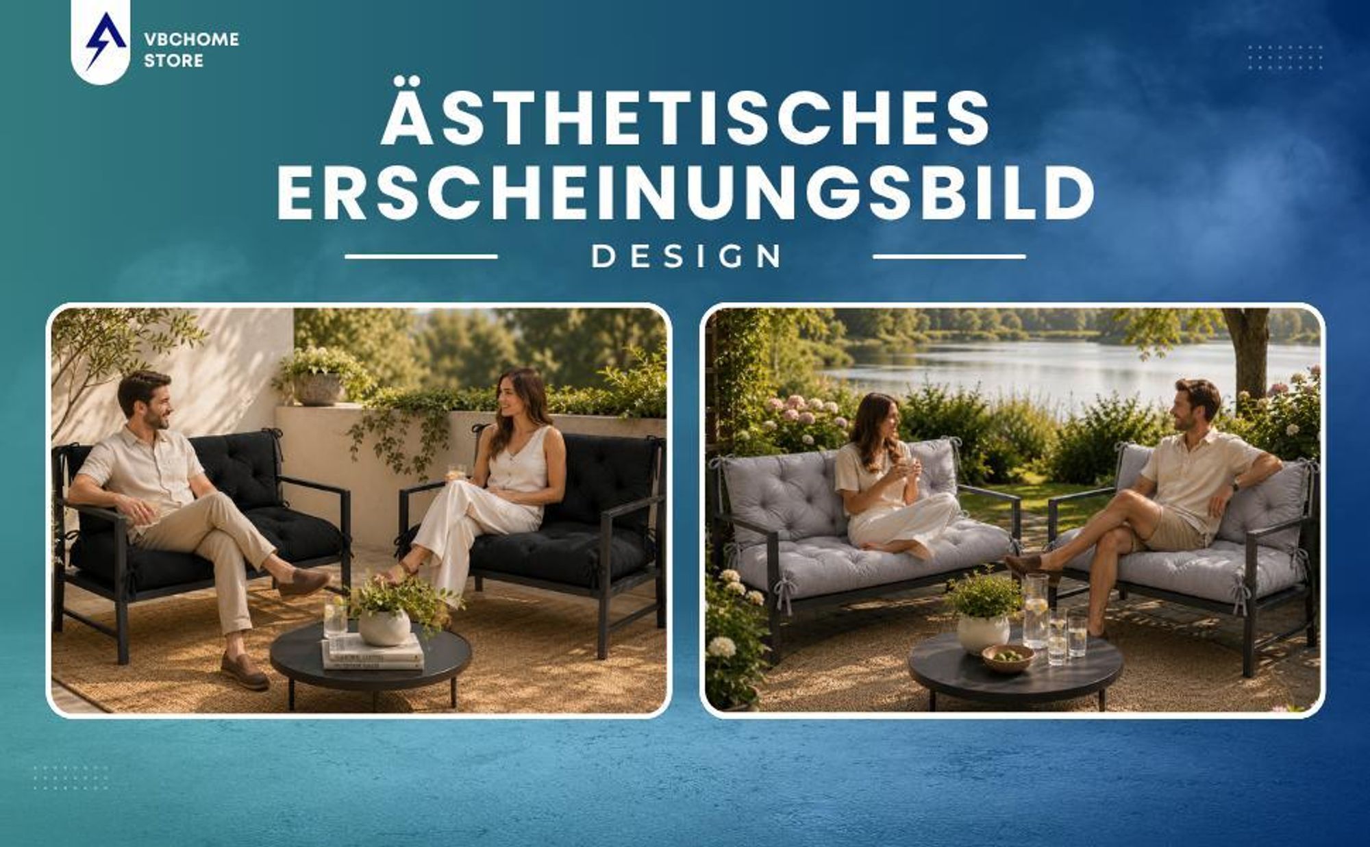 VBChome Bankauflage 120 cm mit Rückenlehne Polyester Füllung aus Schaumstoffgranulat Weich Gesteppt Pflegeleicht (Grau 120 x 90 x 10 cm)