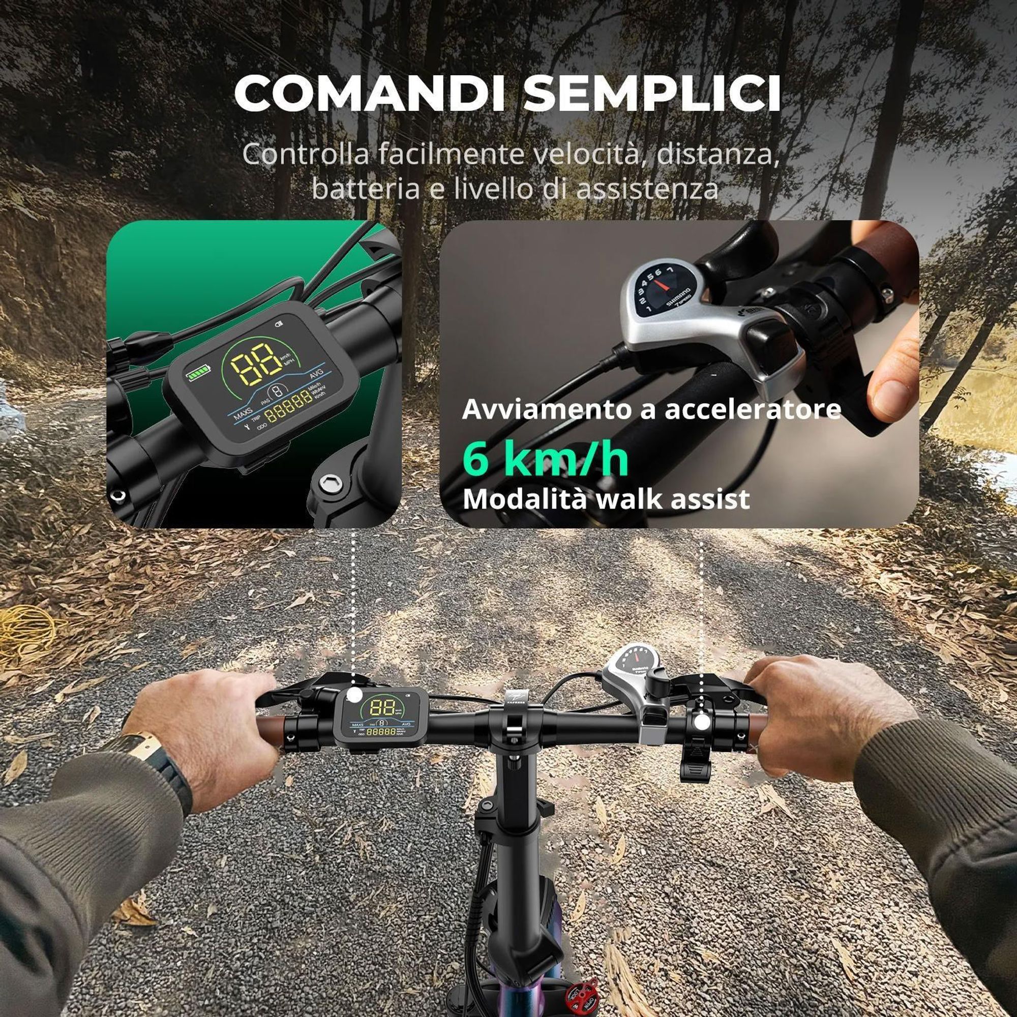 Bicicletta Elettrica FAFREES F20 Pro - Motore 250W Batteria 36V20Ah Pneumatici Da 20" Freni A Disco Meccanici - Aurora Blu
