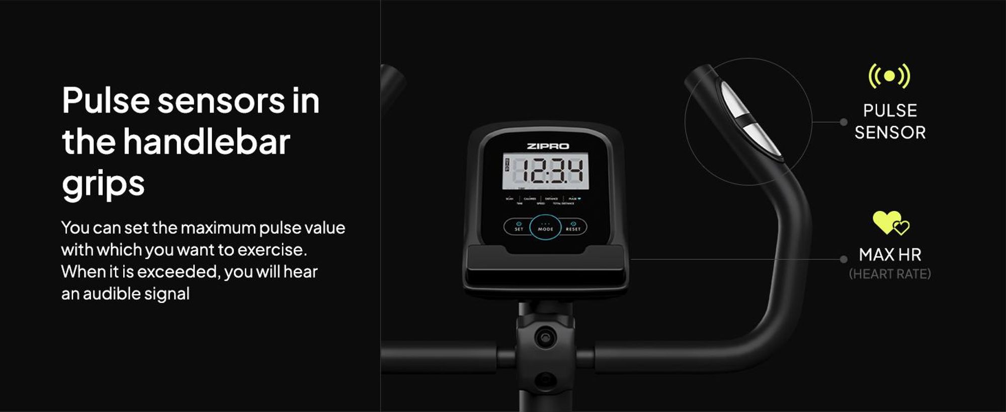 Zipro One S Cvičebný bicykel pre domácnosť Magnetický bicykel do 110 kg Magnety Cvičebný bicykel Fitness bicykel Fitness bicykel Domáci trenažér Kardio bicykel Počítač Fitness vybavenie na doma