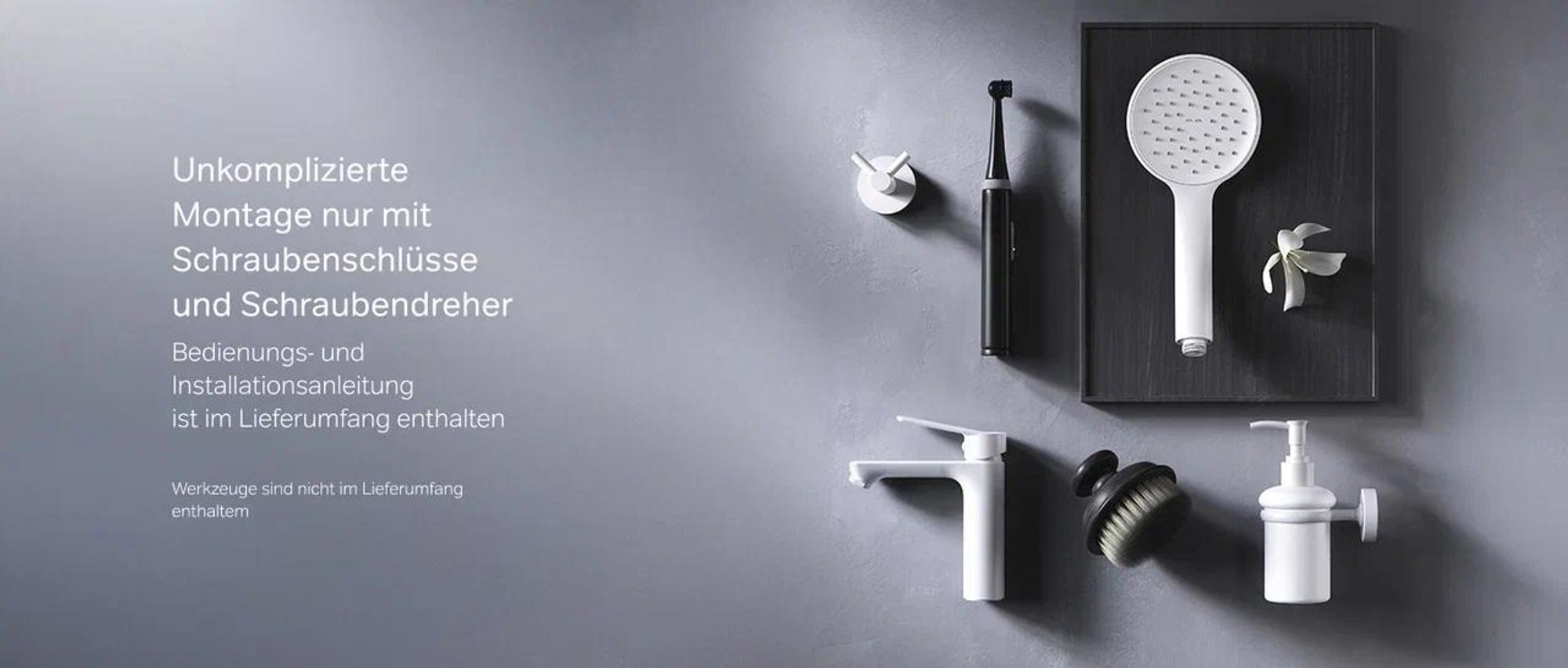 AM.PM Wasserhahn Bad Weiss Waschtischarmatur Bad Armatur Mischbatterie Waschbeckenarmatur Einhebelmischer Badezimmer