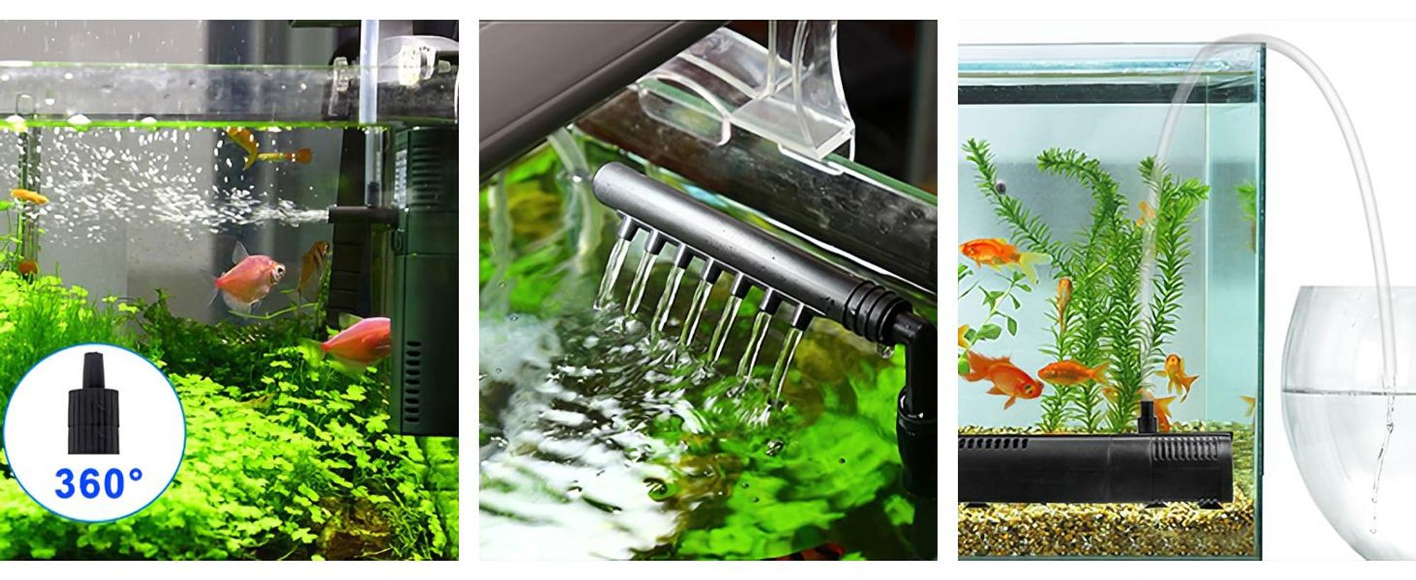 Speed Aquarium Pumpe Filterpumpe 450L/h 6W Aquarium Innenfilter Aquariumpumpe für 60L Becken Aquarium