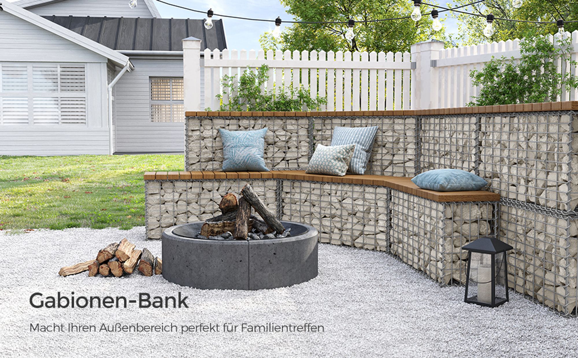 SONGMICS 100 x 50 x 30cm Gabionen×2 Maschenweite 10 × 5 cm Stützmauern Gartenzaun Gabionenwand Steinmauer Säule GGB253 (2 x GGB153)
