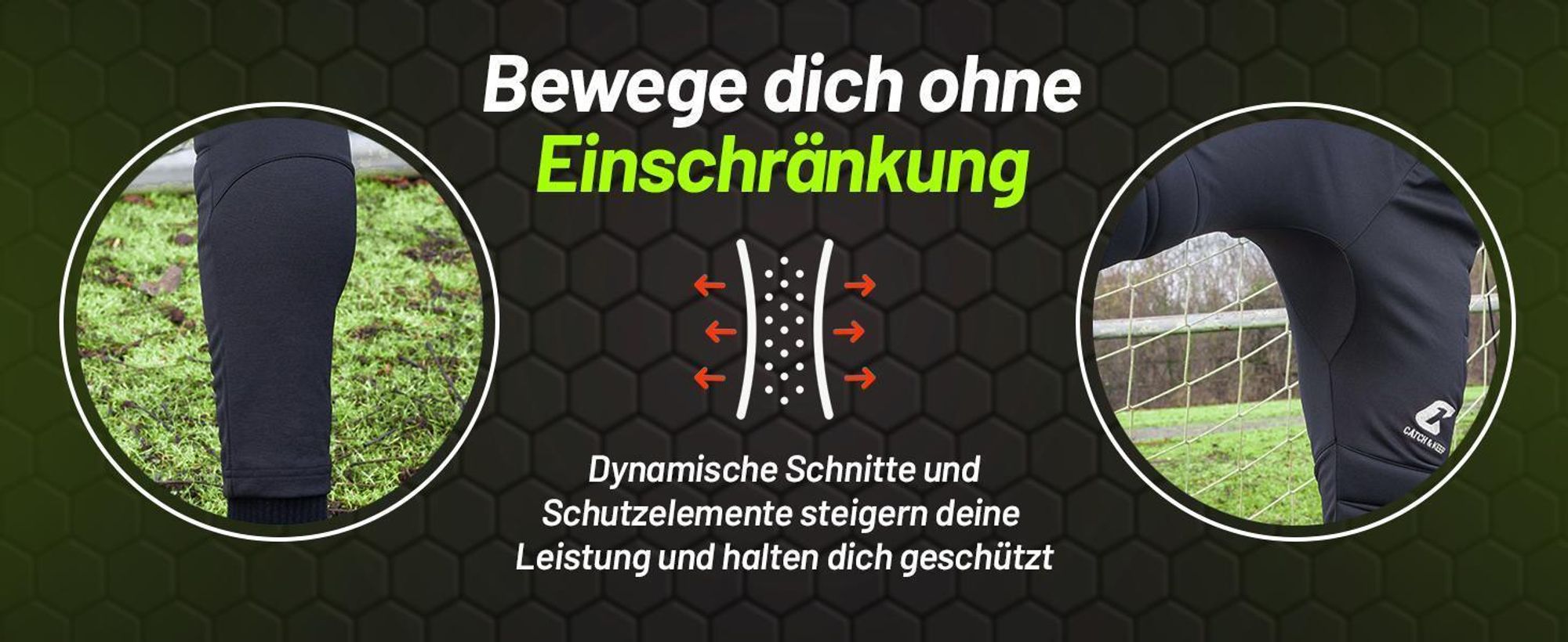 CATCH & KEEP Torwarthose für Kinder und Erwachsene - Lange Fußballhose, 152
