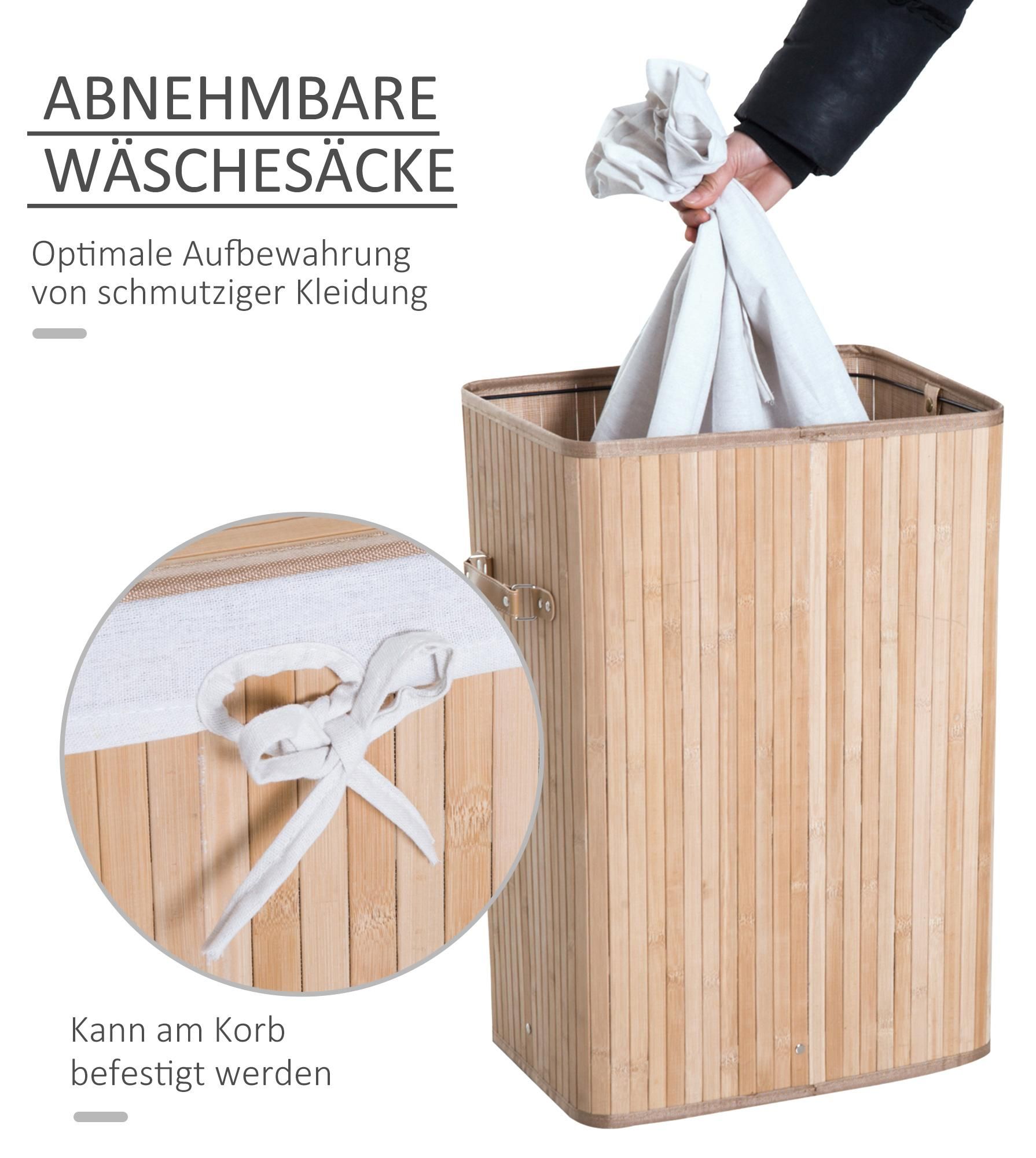 Wäschesammler herausnehmbarer Griff