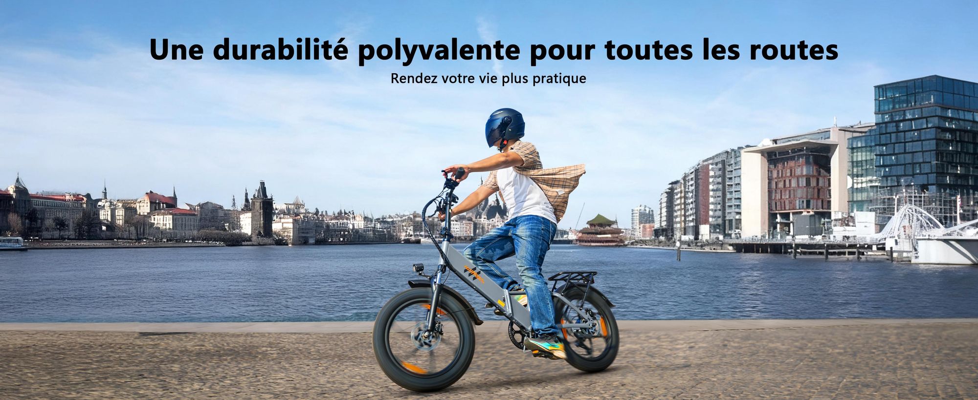 Vélos électriques HillMiles Mile 2 - batterie 36V13Ah 20 pouces roues double frein hydraulique - Gris