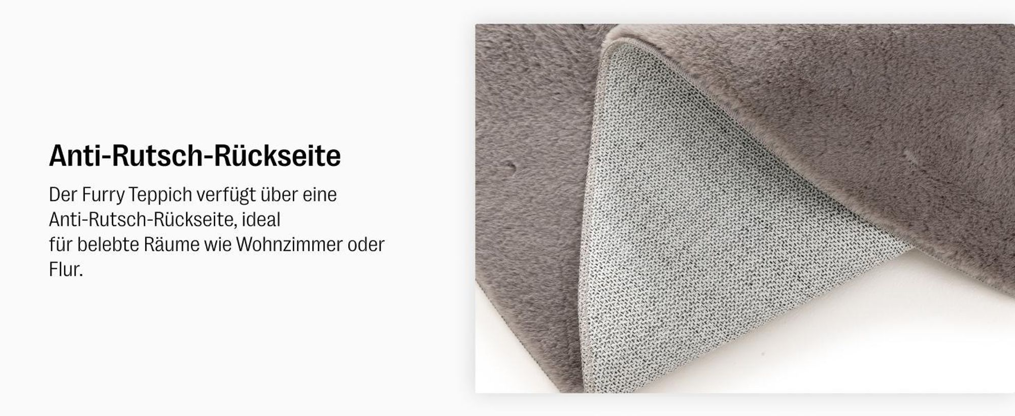 benuta Teppich Wohnzimmer Furry Creme 80x300 cm Fellteppich Wohnzimmerteppich Läufer Rutschfest Waschbar Hochflor Flauschig Plüsch Shaggy Weich
