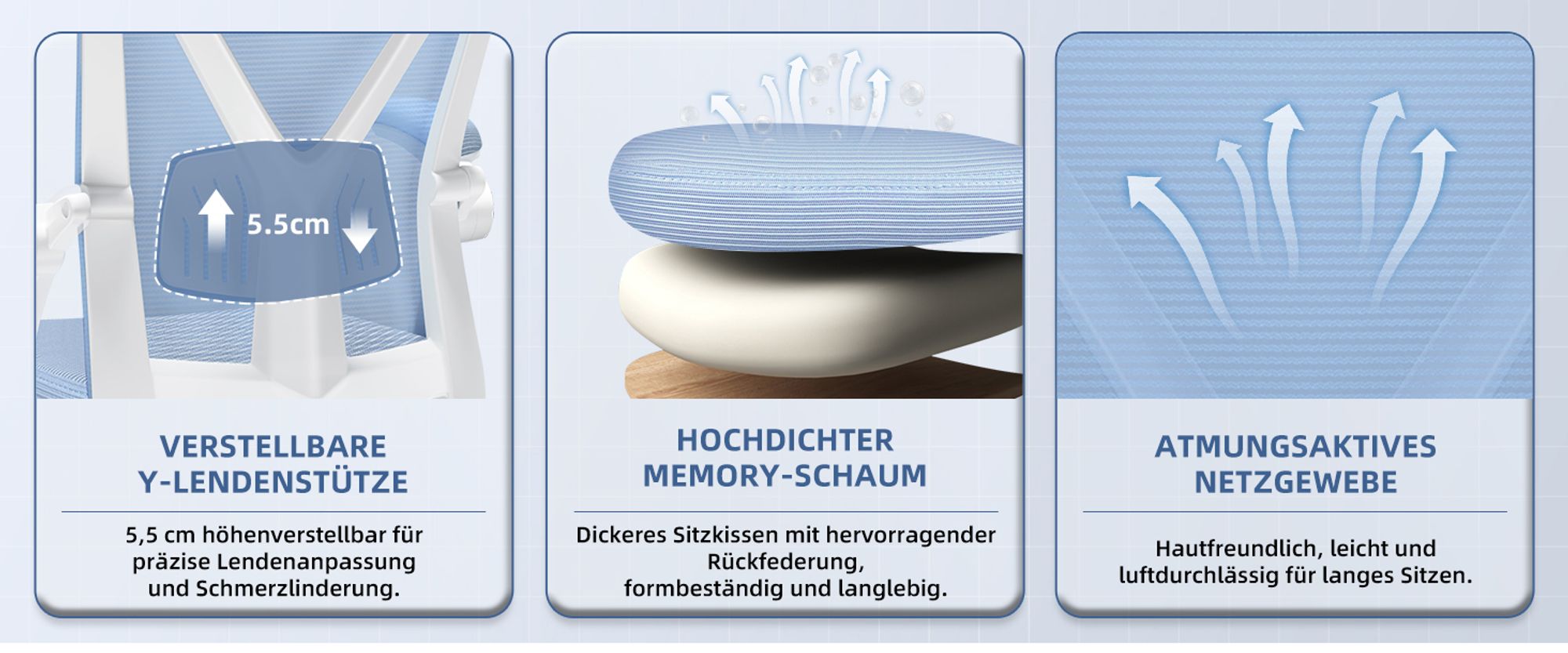 Aiibot Bürostuhl,Bürostuhl Ergonomischer mit klappbaren Armlehnen Schreibtischstuhl Armlehnen Höhenverstellbarer Drehstuhl Chefsessel bürostuhl 150 kg