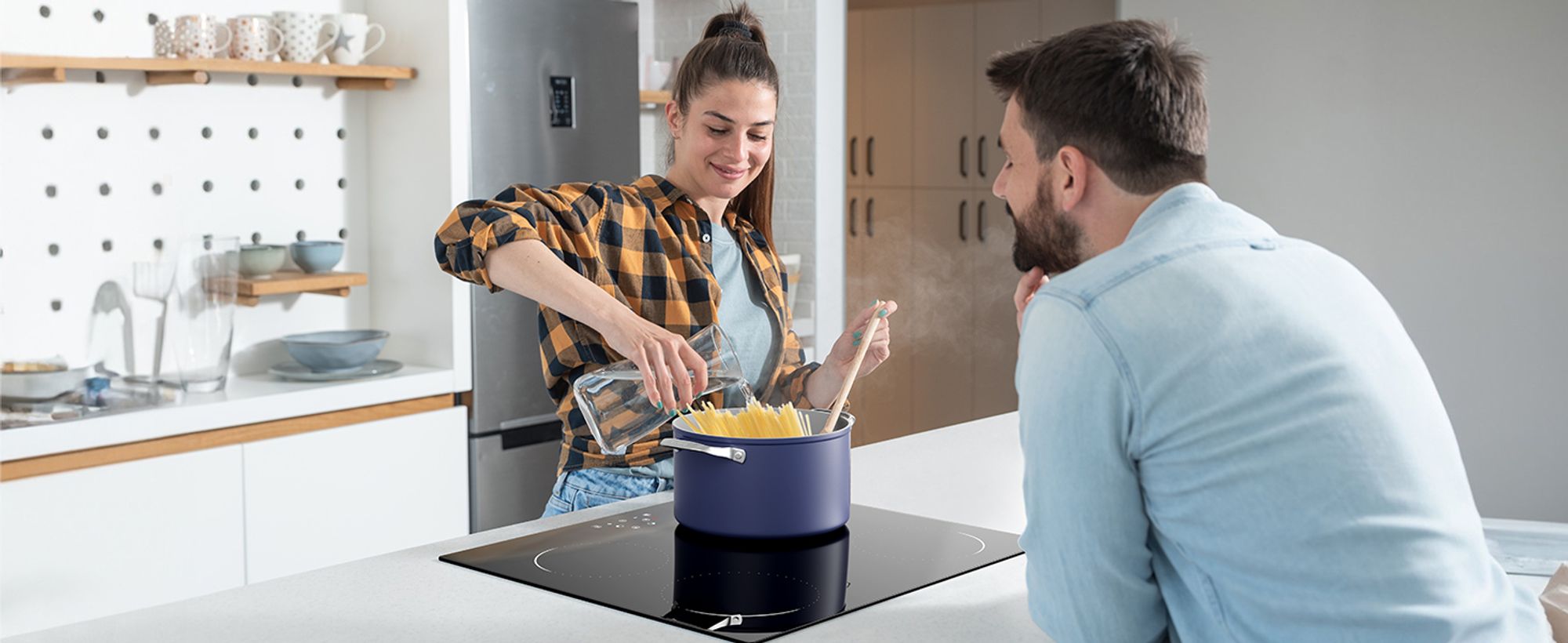 CIARRA Einbau Induktionskochfeld 60 cm Kochfelder 4 Zonen Timer 6000W VM4BIH-C