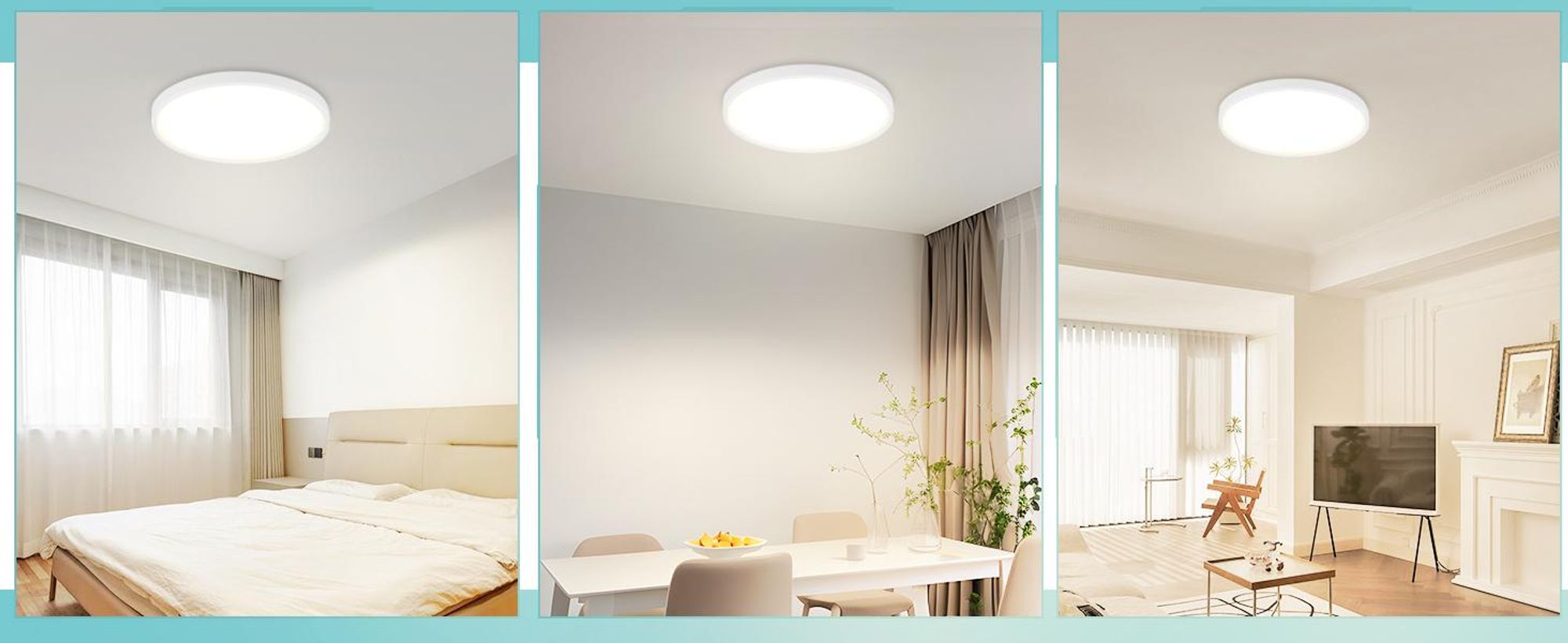 ZMH Stropní svítidlo LED Stropní svítidlo Ploché Neutrální bílé Stropní osvětlení Kulaté pro  ložnici kuchyň 18W 29,5 cm