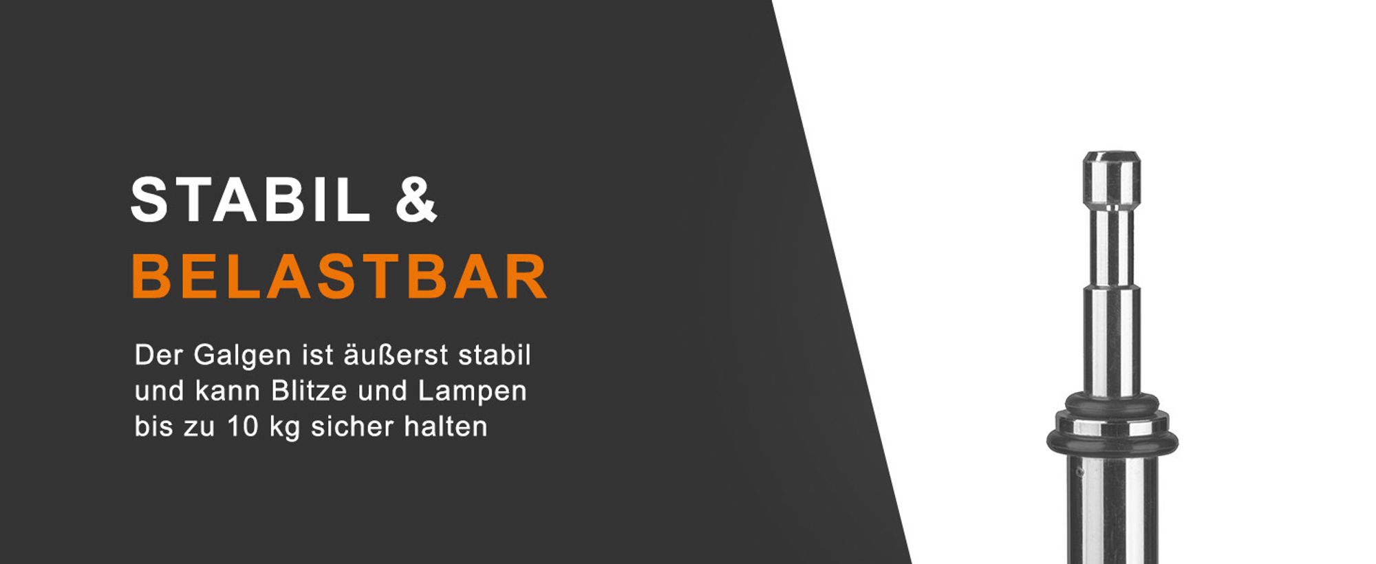 Walimex pro 3-fach Hintergrundsystem 145-290 cm breit, Hintergrundständer für bis zu 3 Leinwände aus Papier & Stoff, Fotohintergrund bis 250 cm Höhe für Fotografie, Video & Green Screen