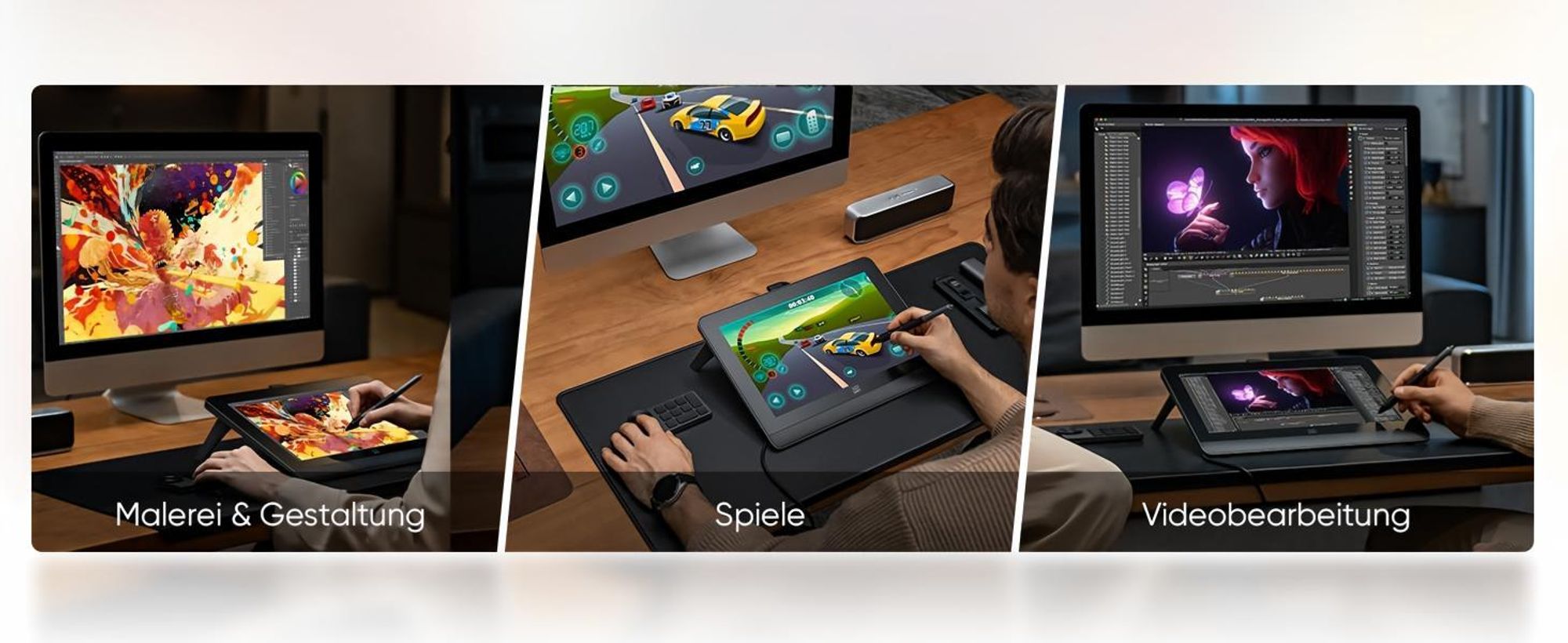 XPPen Artist 14 Pro (2nd Gen) Grafikdisplay, mit 16K X3 PRO Stift,für Bild- und Videobearbeitung