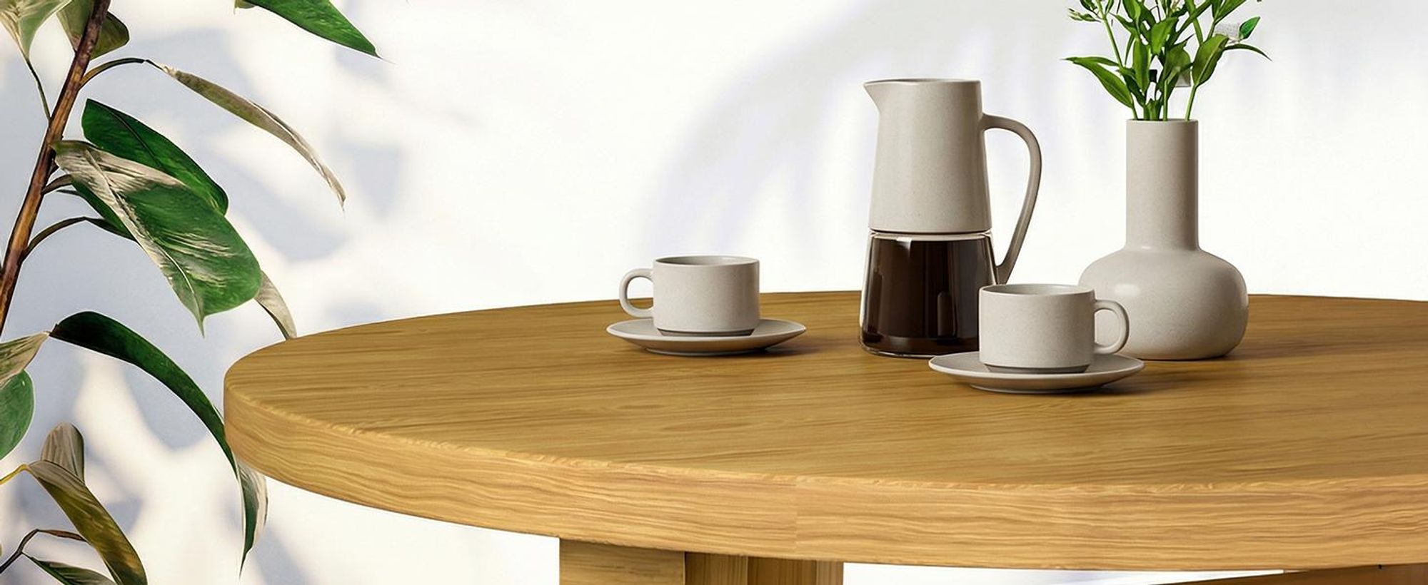 CASARIA Stehtisch Holz klappbar Ø 78 cm 111 cm hoch