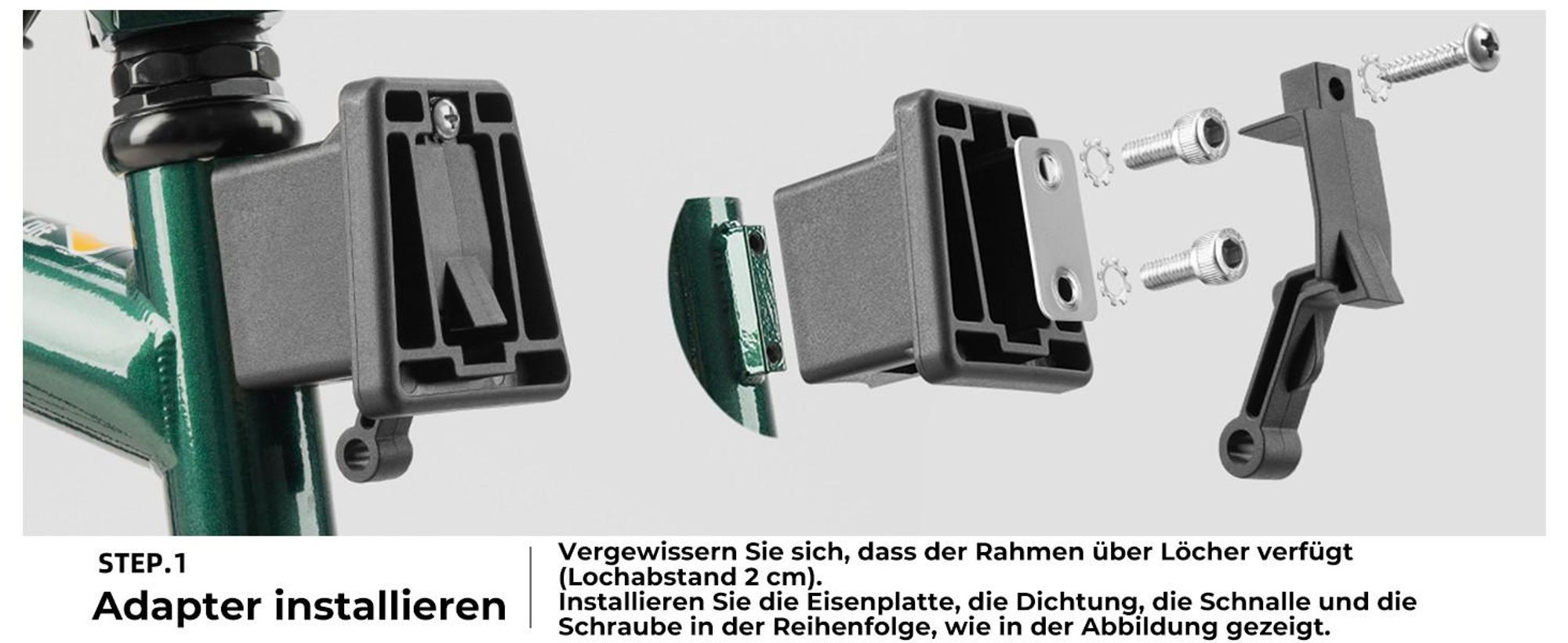 ROCKBROS Fahrradlenkertasche für Brompton Multifunktionale Lenkertasche Schwarz