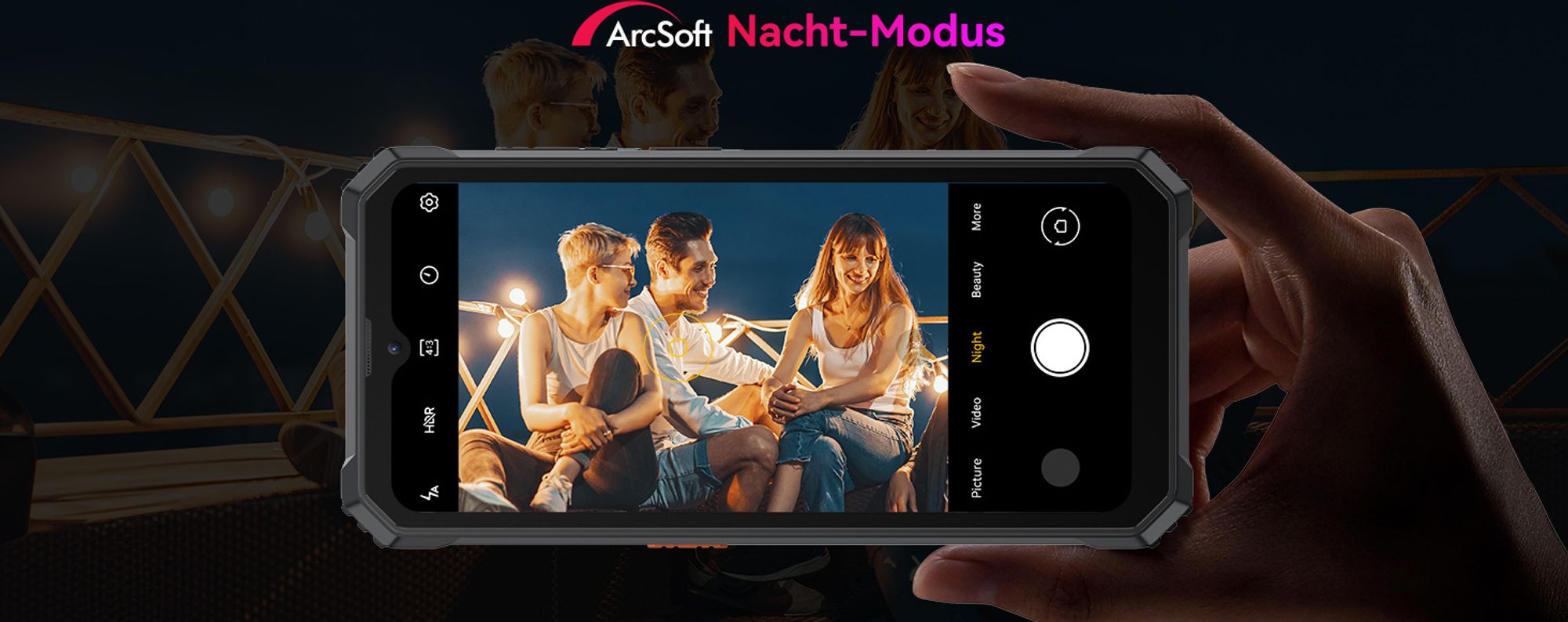 Blackview BV6200 Pro(12GB+128GB) Outdoor Handy Ohne Vertrag, 13000mAh Akku, Helio P35, Super loud 3W Speaker, Octa Core, 13MP+8MP, 18W Fast Charging