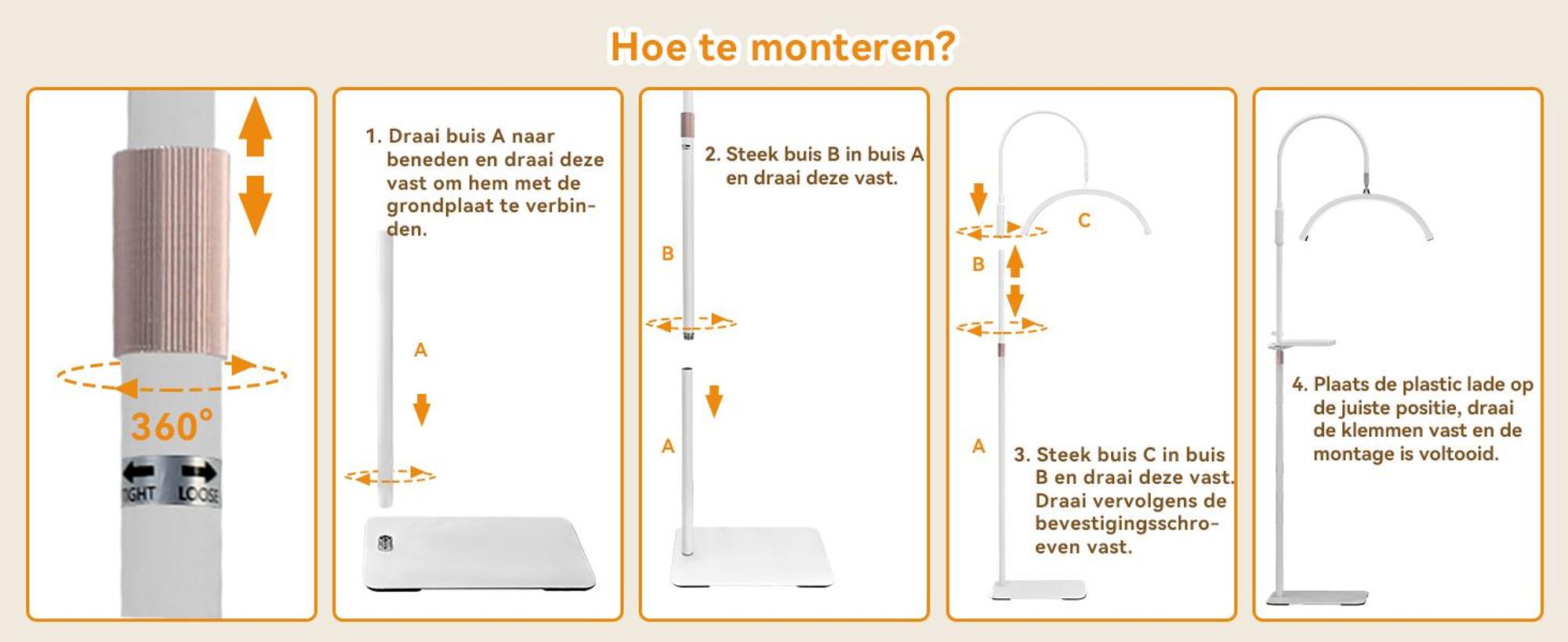 Puluomis LED-schoonheidslamp, verstelbare lamp met afstandsbediening, 3 kleurtemperaturen en traploos dimbaar, 320° verstelbare hals voor wimperextensions