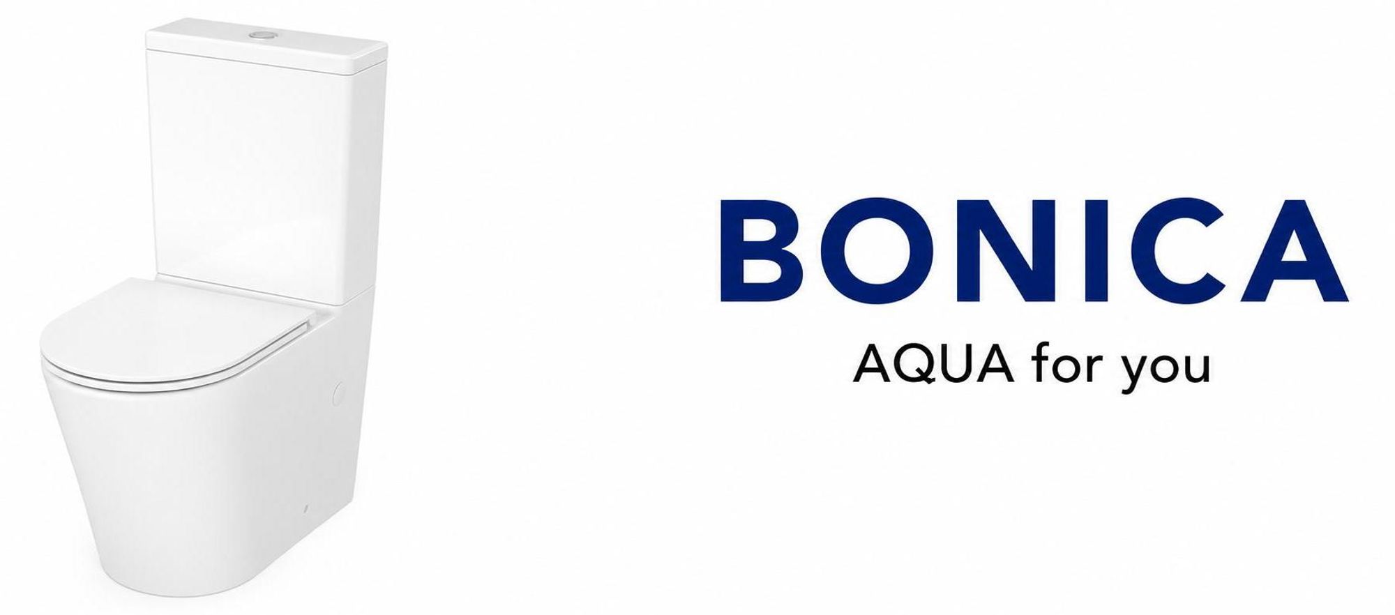 AQUA for you | Stand-WC – Cersanit Bonica Pro Oval - spülrandlos - 61x35,8x84 cm - Universalabgang - Weiß - mit Spülkasten, WC-Sitz, Softclose, Toilette
