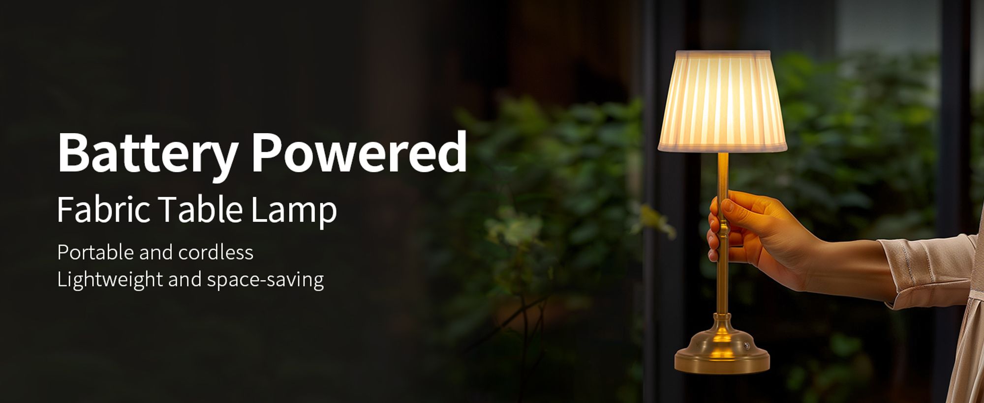 2erTragbare kabellose Schreibtischlampe, 5000 mAh, USB-Aufladung, stufenlose LED-Dimmung, Nachttischlampe, geeignet Schlafzimmer, Wohnzimmer,Esszimmer