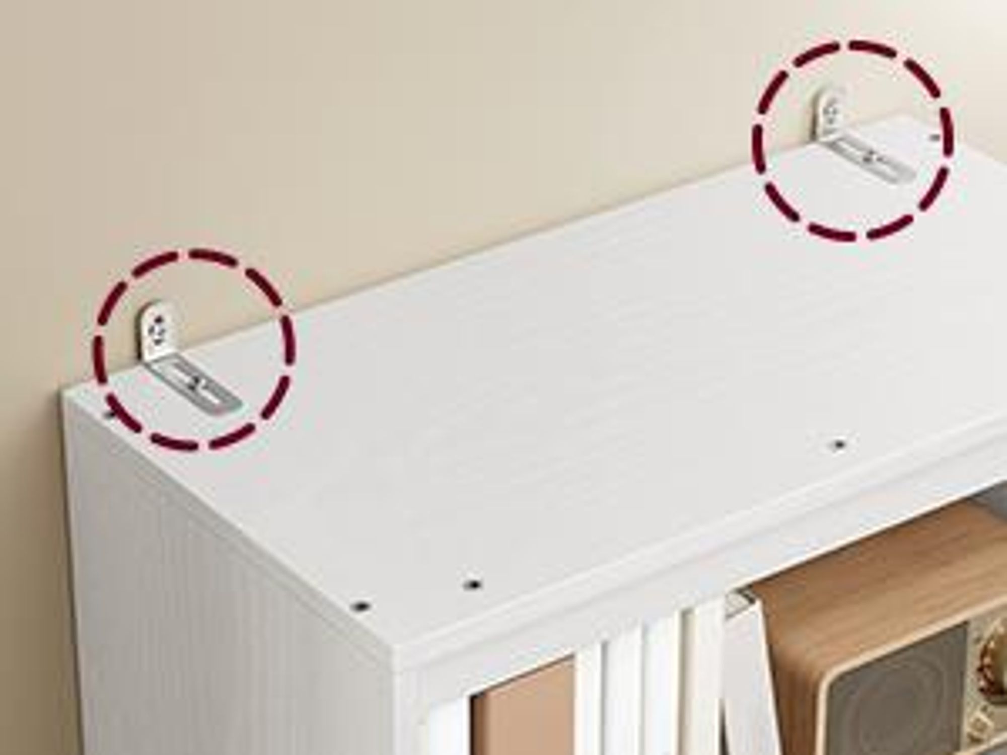 VASAGLE Bücherregal, Hochschrank, 3 Schubladen, verstellbare Ablagen