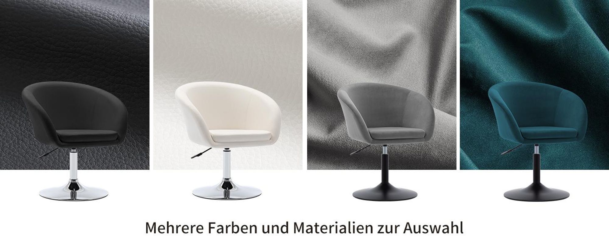 Duhome Clubsessel Cocktailsessel aus Kunstleder Loungesessel Höhenverstellbar Drehhocker mit Armlehne und Rücklehne, Schwarz