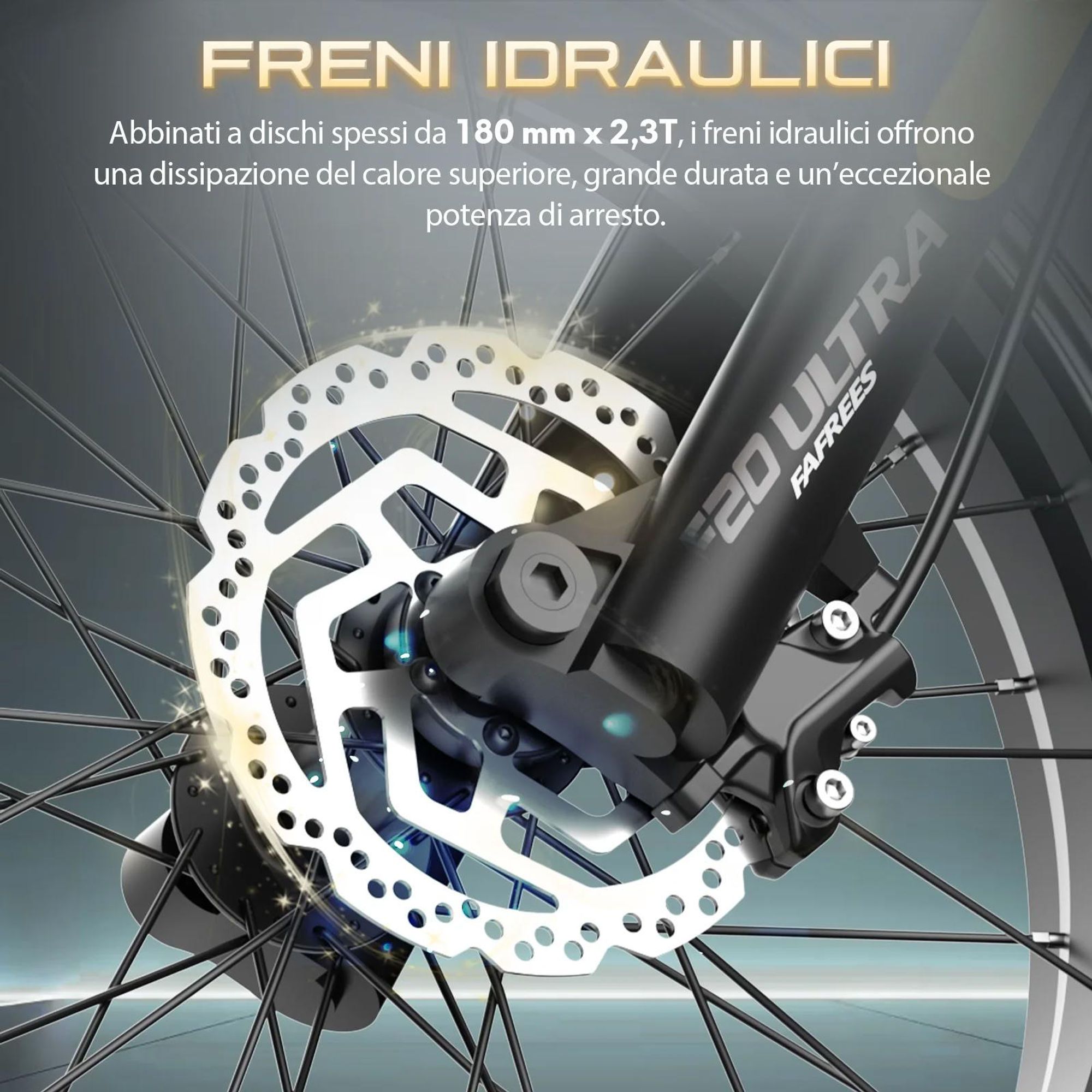 FAFREES F20 Ultra E-bike (Omologazione UE L1e-B) - Batteria 48V25AH Freni meccanici 20 Pollici Pneumatici - Verde
