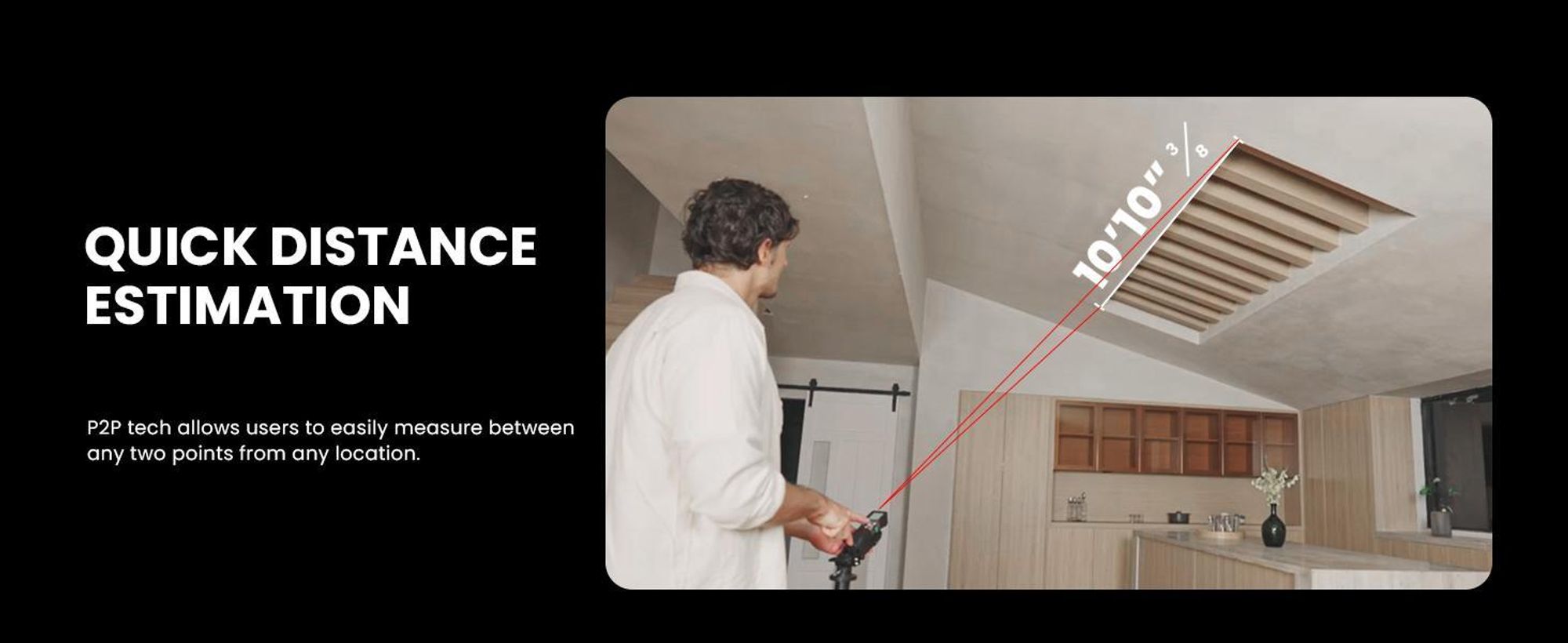 MiLESEEY XTape 1 Laser-Entfernungsmesser 100m & Digitales Maßband, P2P, App, OLED