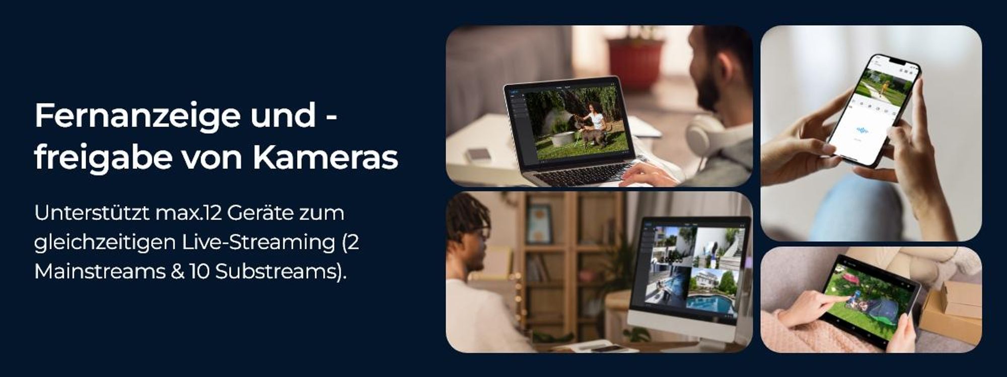 Reolink RLC-823S1, 4K 8MP PoE Überwachungskamera, 360° Abdeckung, 5X optischem Zoom, Auto-Tracking, Farbnachtsicht, Personen-/Fahrzeug-/Tiererkennung