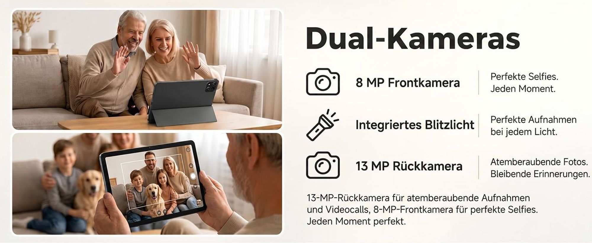KOBONA-Kingrid T12 Pro 11,5" 2,8K 120Hz, Dual 4G SIM, 8000mAh, 32GB(8+24) RAM+256GB ROM, Android 16, Helio G100, 13MP+8MP Dual Kamera, 2TB Erweiterung