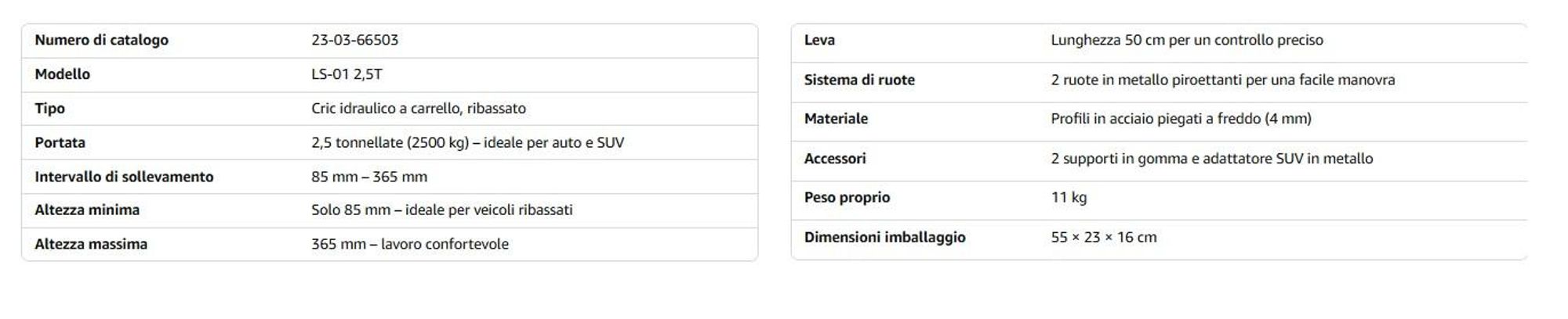 Set di martinetti di manovra 2500 KG con 2x cavalletti per martinetti 3T cavalletti di supporto