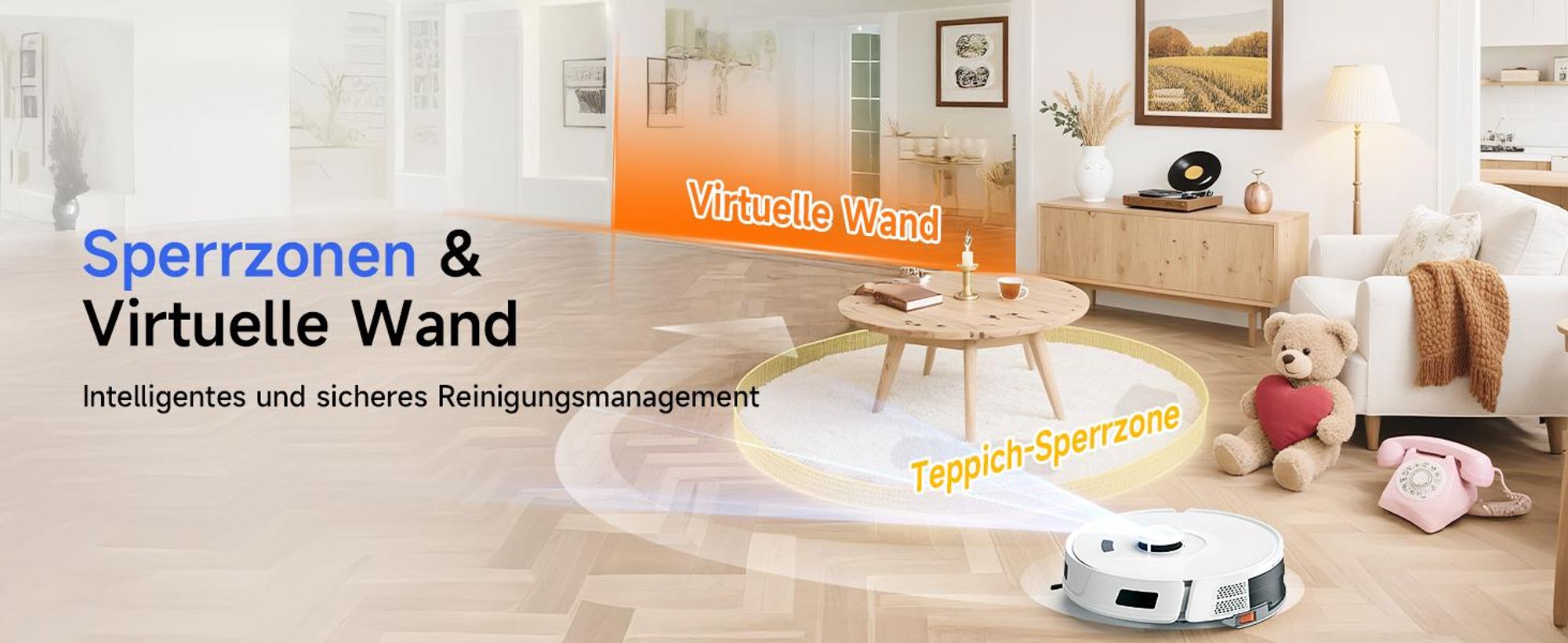 Staubsauger Roboter R11 mit 20000Pa Saugkraft, Wischfunktion, 200min Laufzeit, LDS-Navigation, All-in-1-Entleerungsstation und Anti-Wickel-Bürste