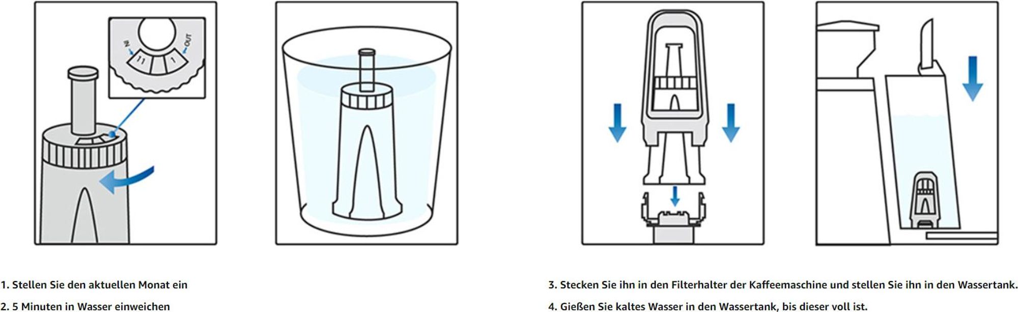 Waterdrop Wasserfilter, Ersatz für Sage® Barista Express Pro Wasserfilter, BES008, SES008/SES810/SES875/SES880/SES920/SES980/SES990 (8)