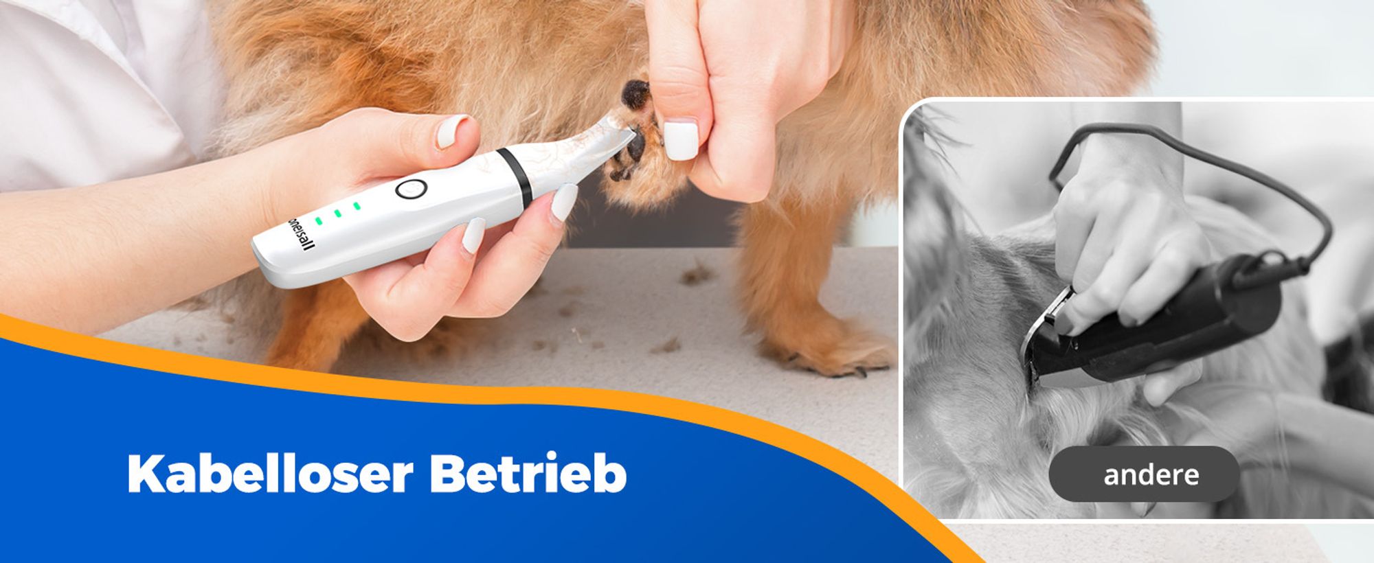 Oneisall – 4 in 1 Schermaschinen N12 für Hunde und Katzen