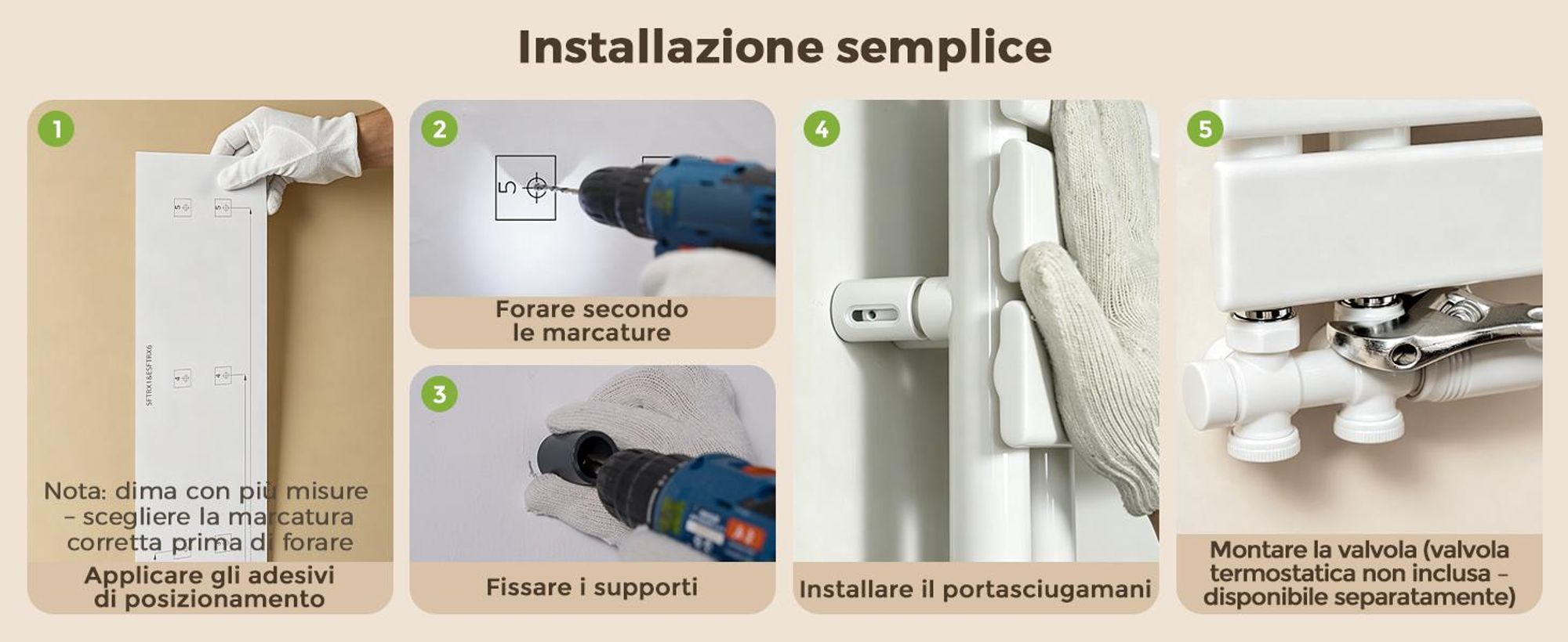 S'AFIELINA - Radiador de diseño para baño, 762x400 mm, radiador toallero, blanco, panel plano, conexión lateral, radiador para baño, secador de toallas, 342 vatios
