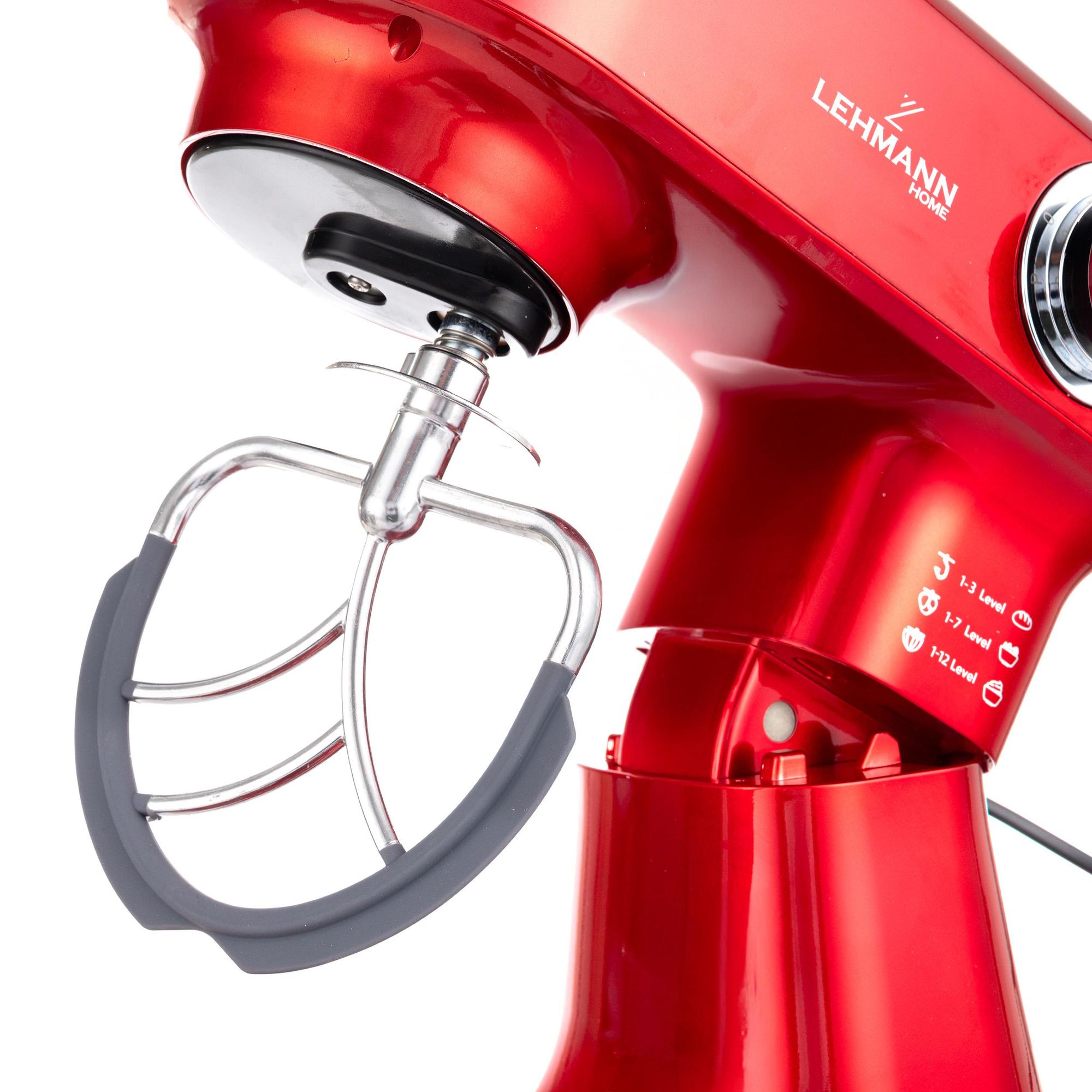 LEHMANN Impastatrice Planetaria, Ciotola 5 L, 12 Velocità,  Accessori - Frusta, Gancio Impastare e Mescolatore