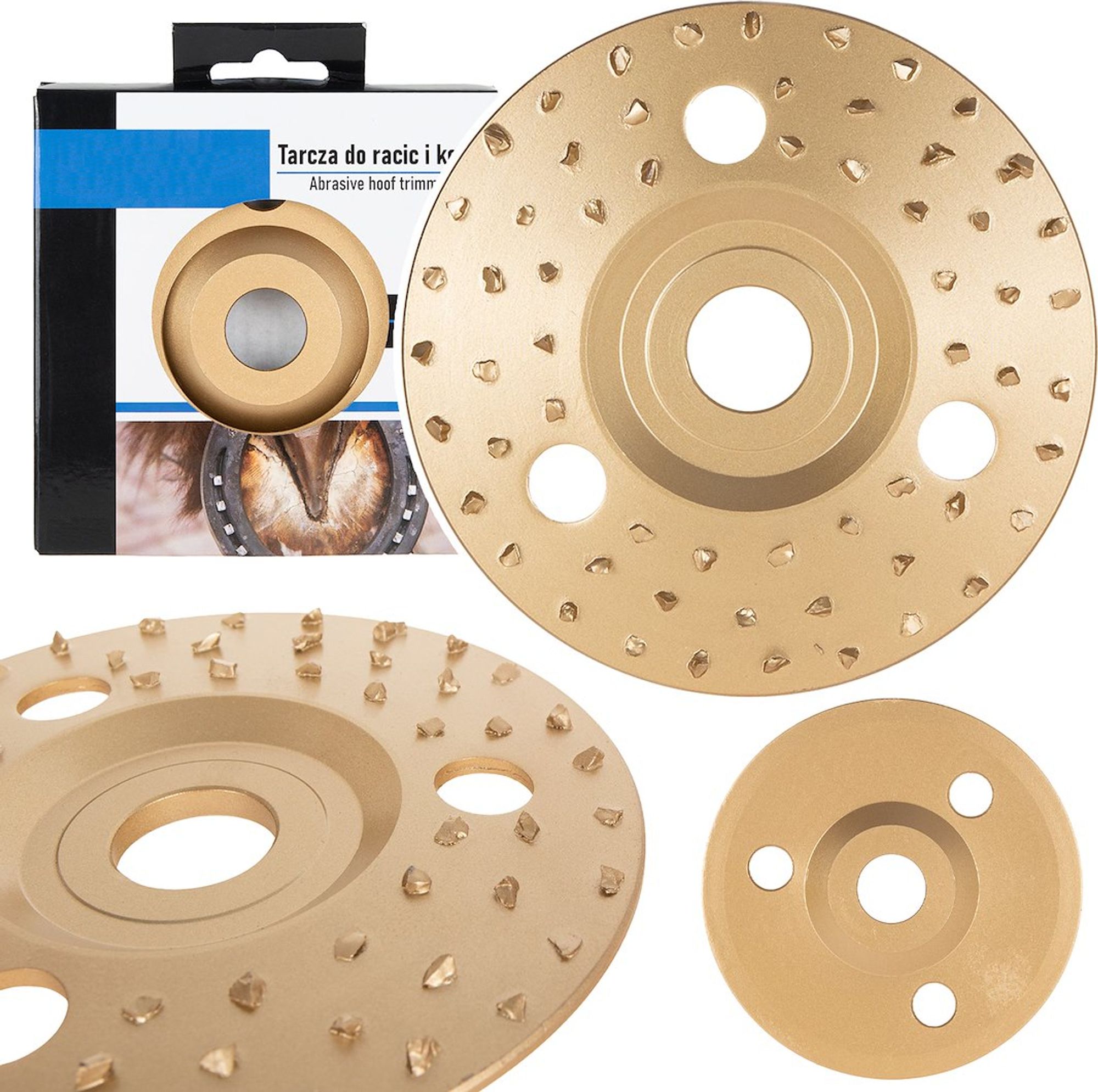 GEKO | Klauenschleifscheibe,125mm, Hufpflege, Klauenpflege, Klauenscheibe Standard, Hufschleifscheibe, Aluminiumoxid