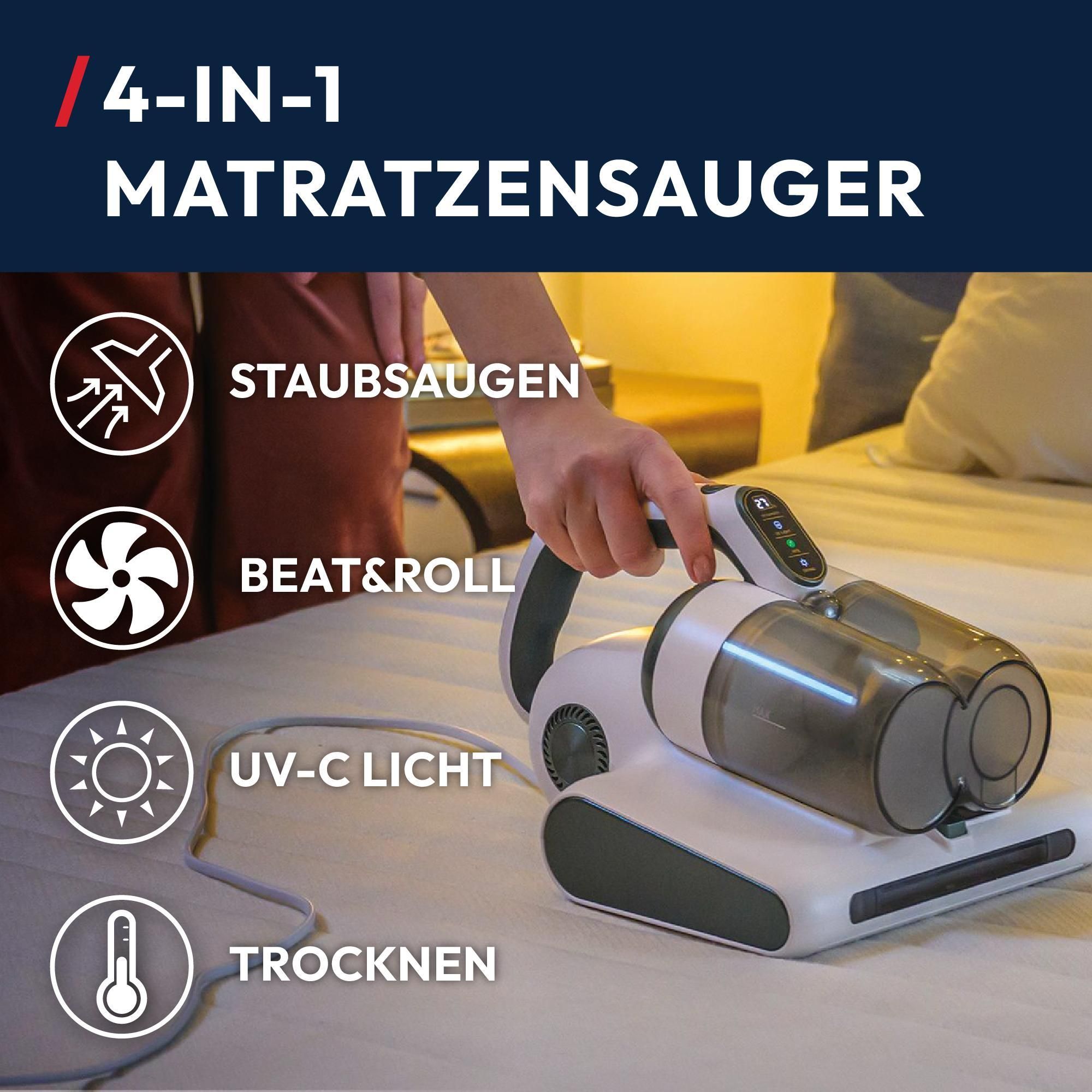 Matratzensauger auf Matratze